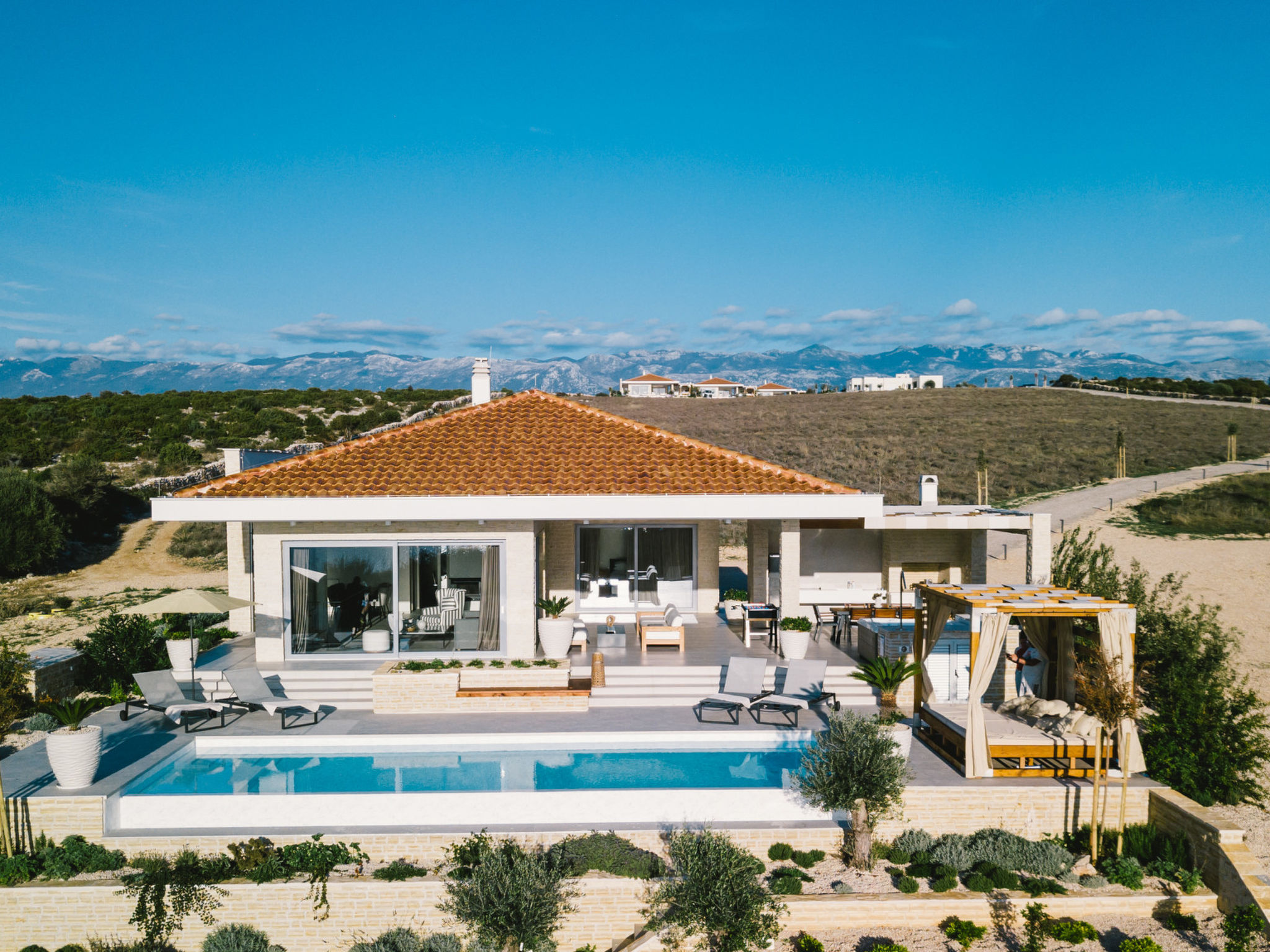 5* Luxury Seaview Villa Plant 5 with pool - Dehors