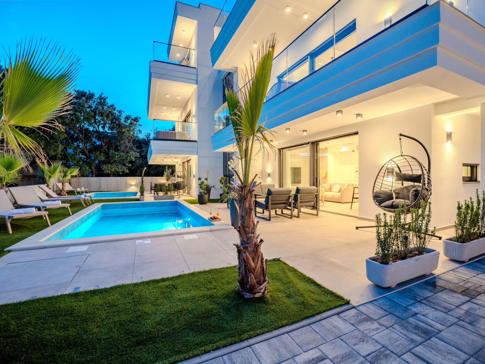 Zwei-Schlafzimmer-Wohnung Dantela mit privatem Pool-Binnen