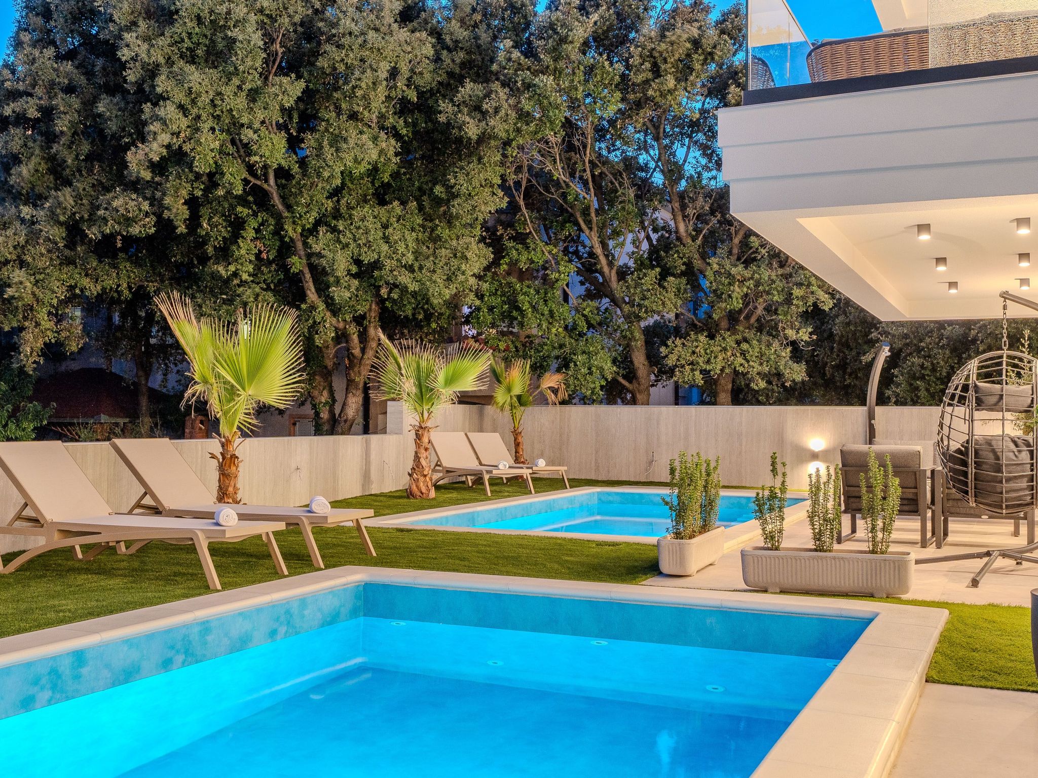 Zwei-Schlafzimmer-Wohnung Dantela mit privatem Pool-Binnen