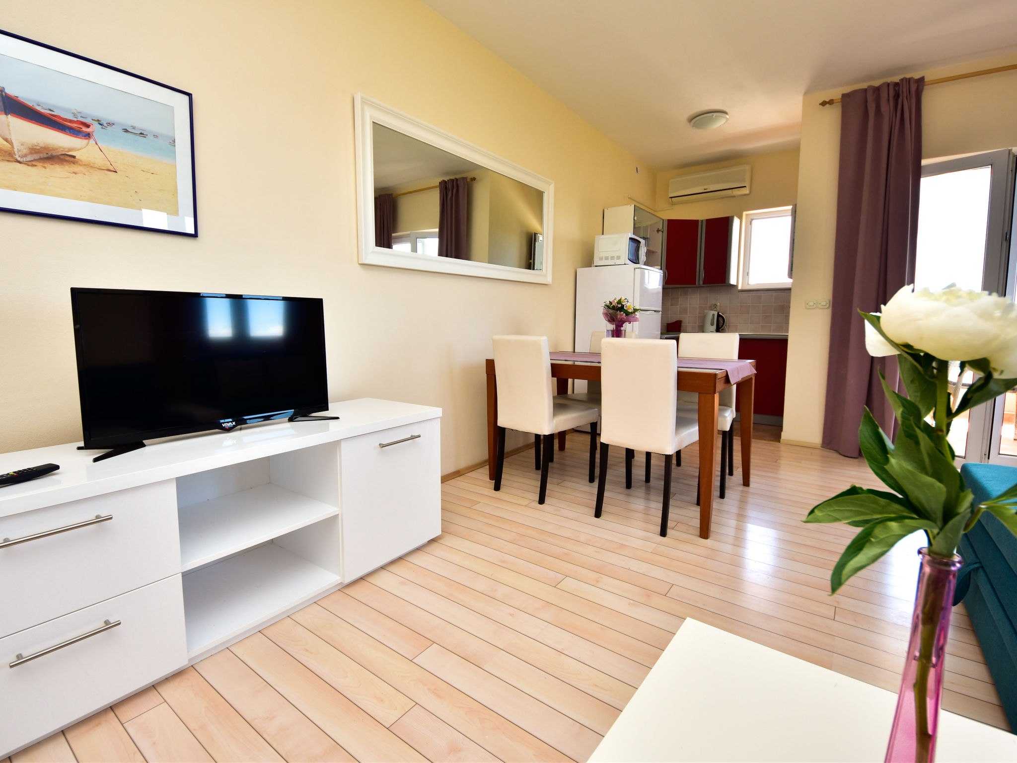 Appartement Melandura aan zee – Pag/Dinjiška, 130m van strand met zwembad - foto 7