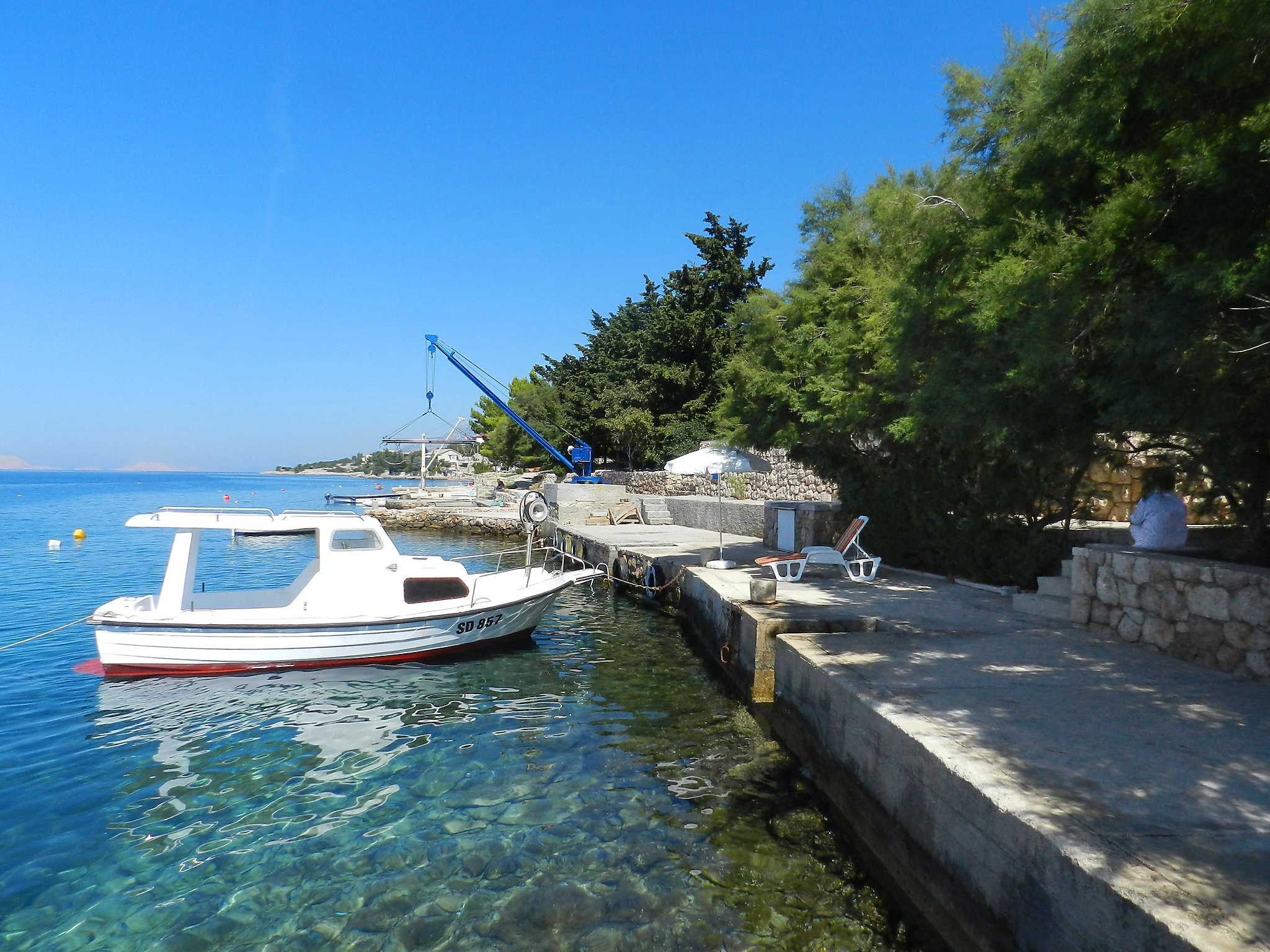 Appartement Renata: Zeezicht en strand op 10 meter in Starigrad-Paklenica - foto 17