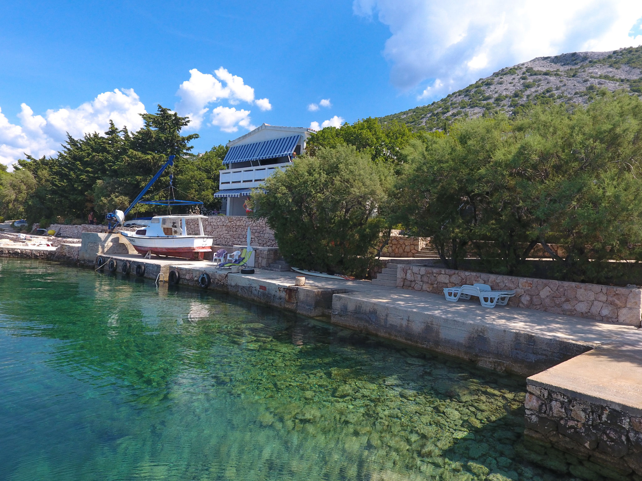 Appartement Renata: Zeezicht en strand op 10 meter in Starigrad-Paklenica - foto 31