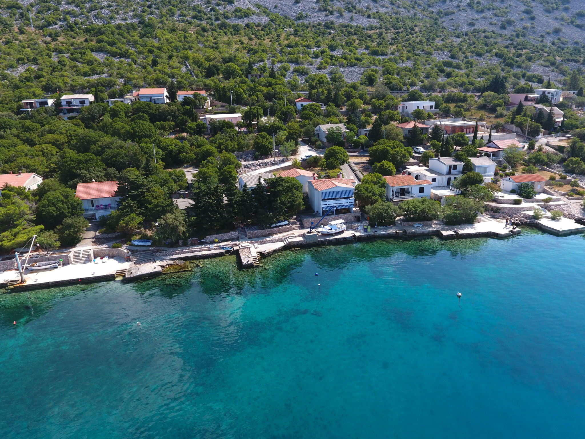 Appartement Renata: Zeezicht en strand op 10 meter in Starigrad-Paklenica - foto 32
