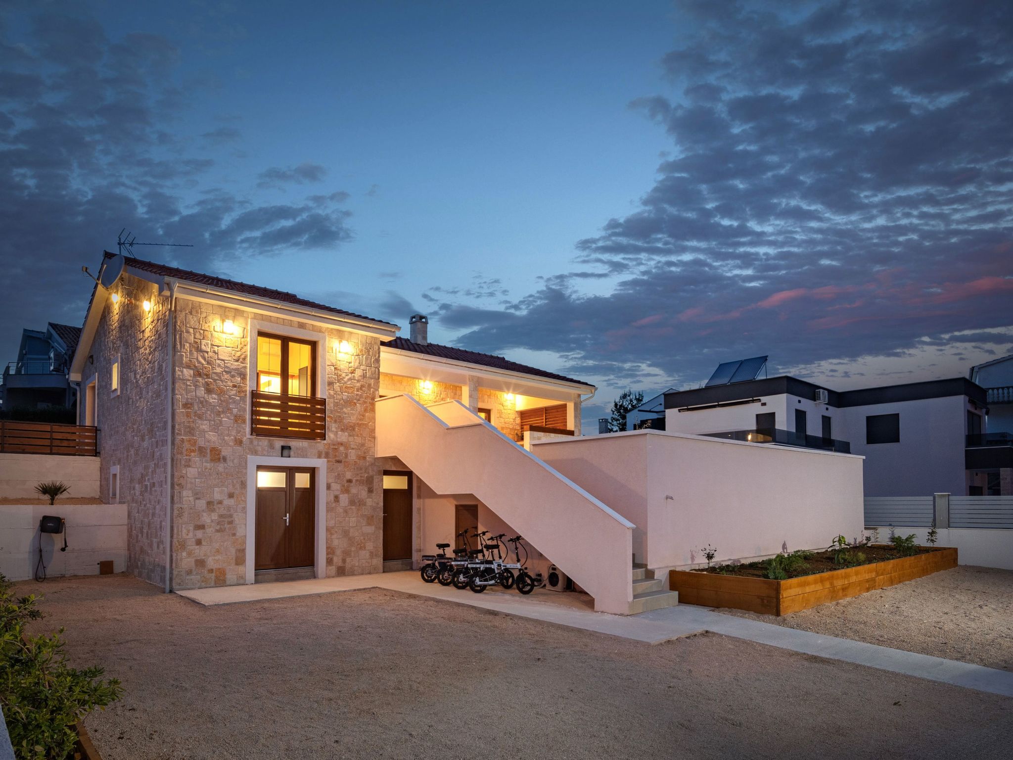 In Pridraga mit Privatem Pool - Dedans