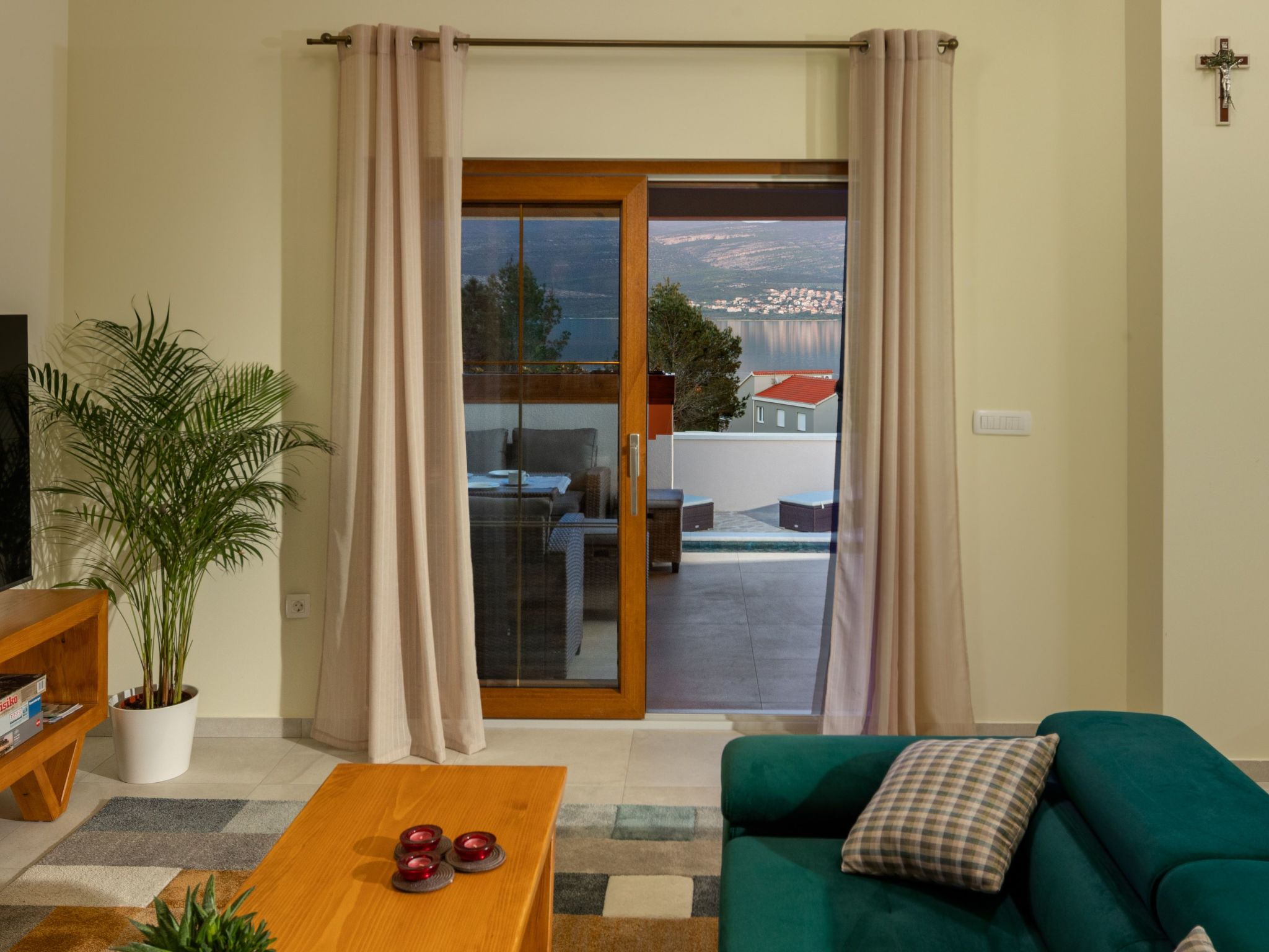 In Pridraga mit Privatem Pool - Dedans