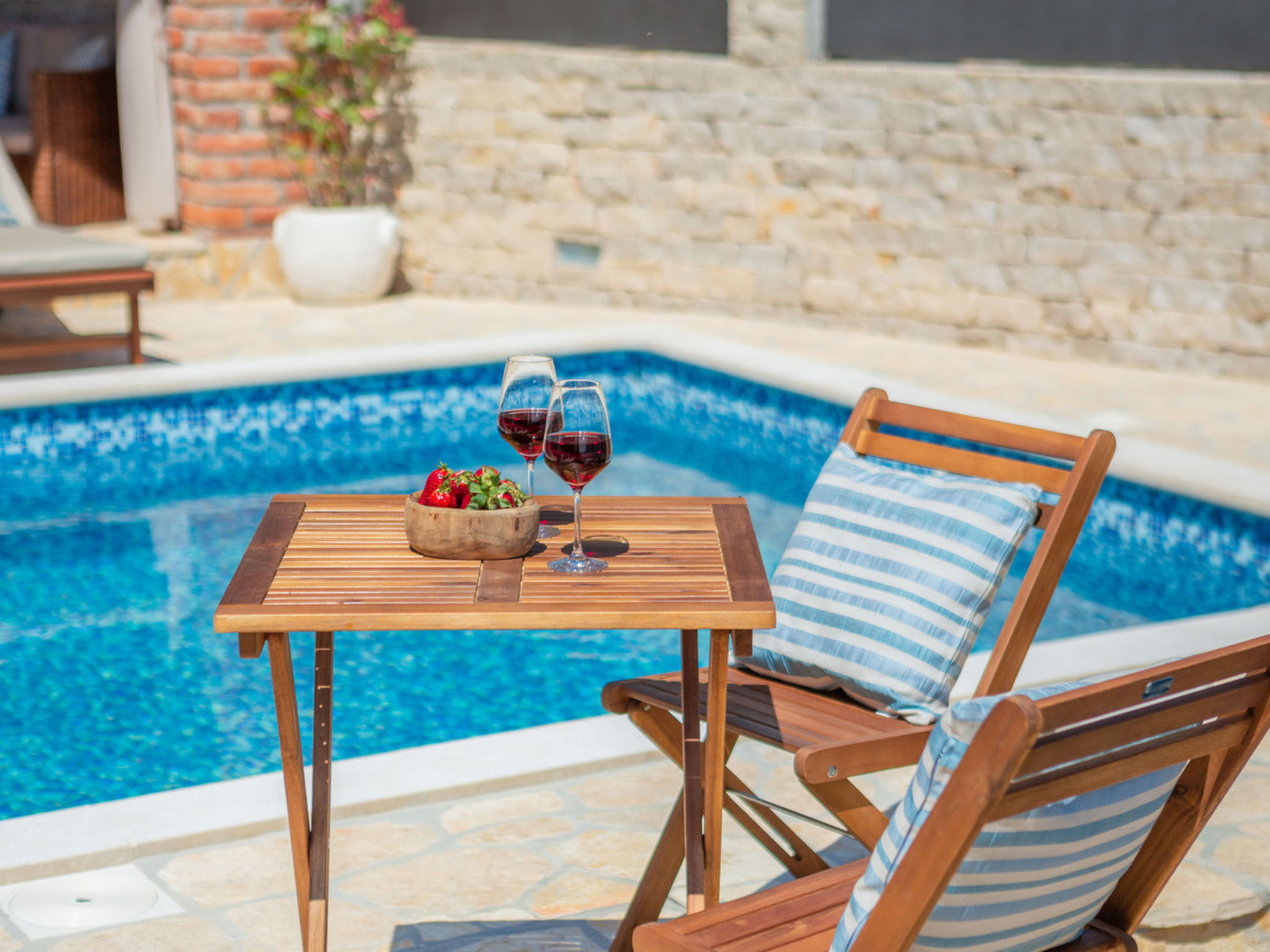 Beachfront villa Noa with heated pool