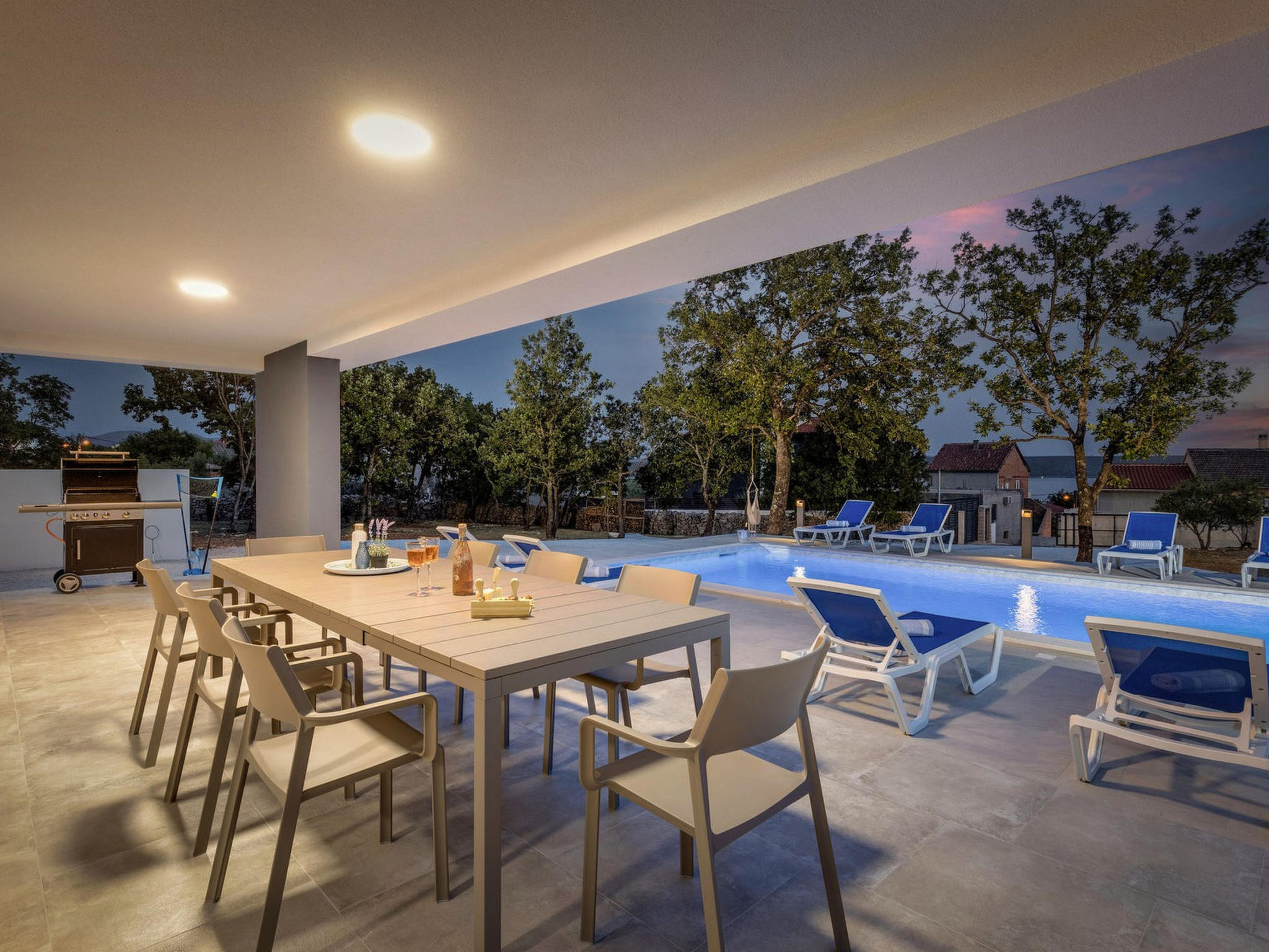 Seaview Villa Deep Green with pool