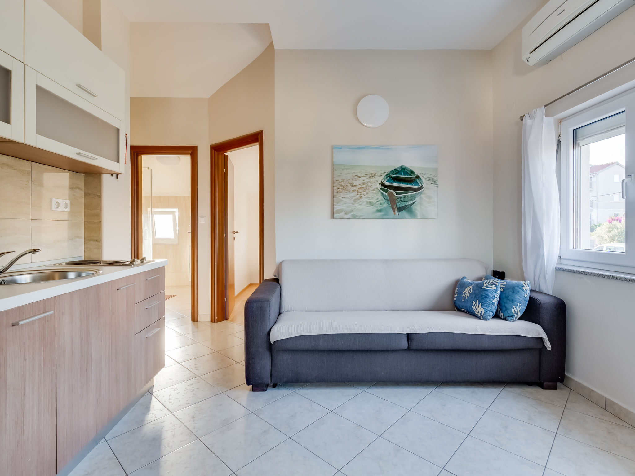 Appartement Relax in Maslenica: 150m van zee met zwembad - foto 9