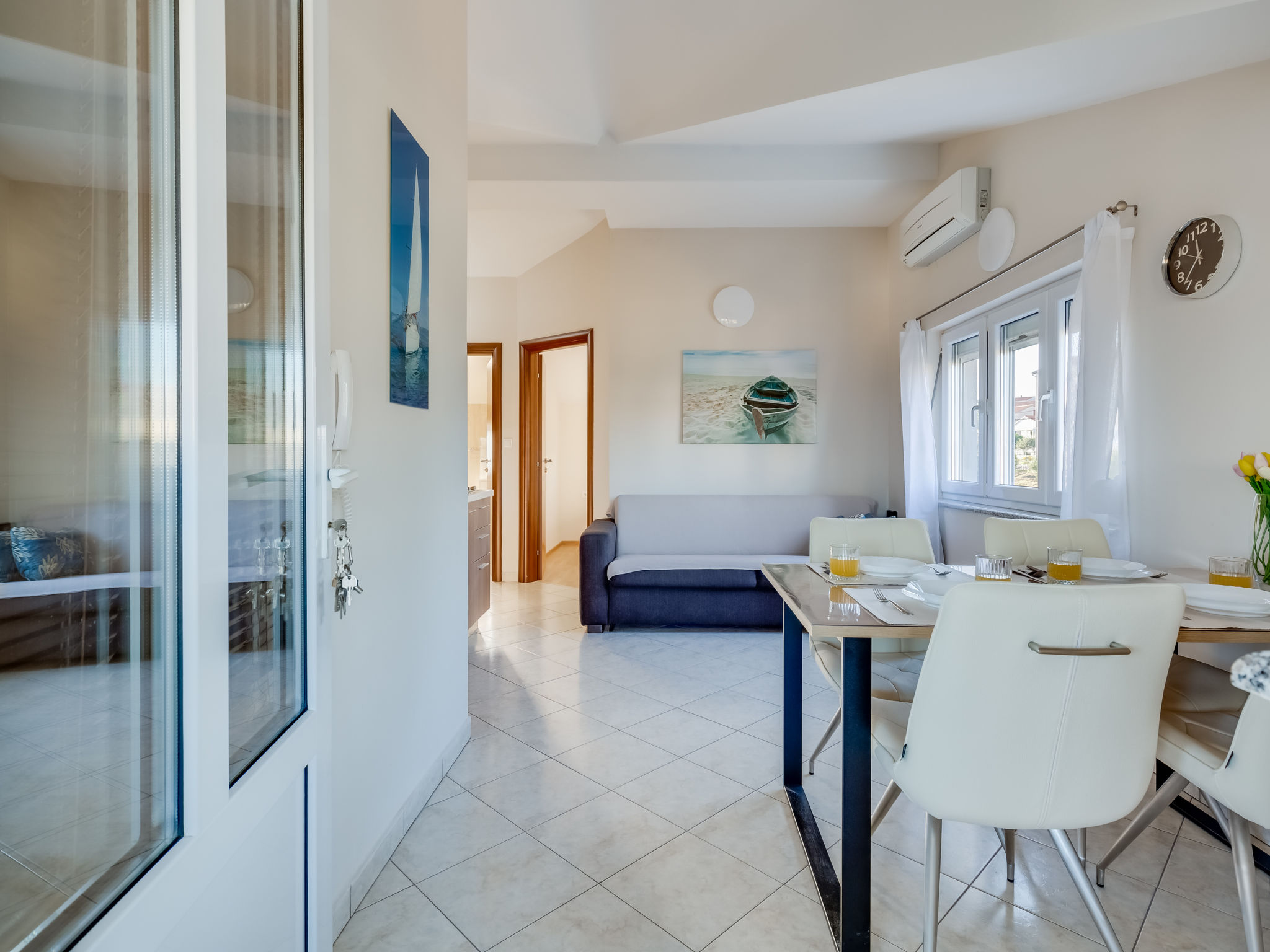 Appartement Relax in Maslenica: 150m van zee met zwembad - foto 4