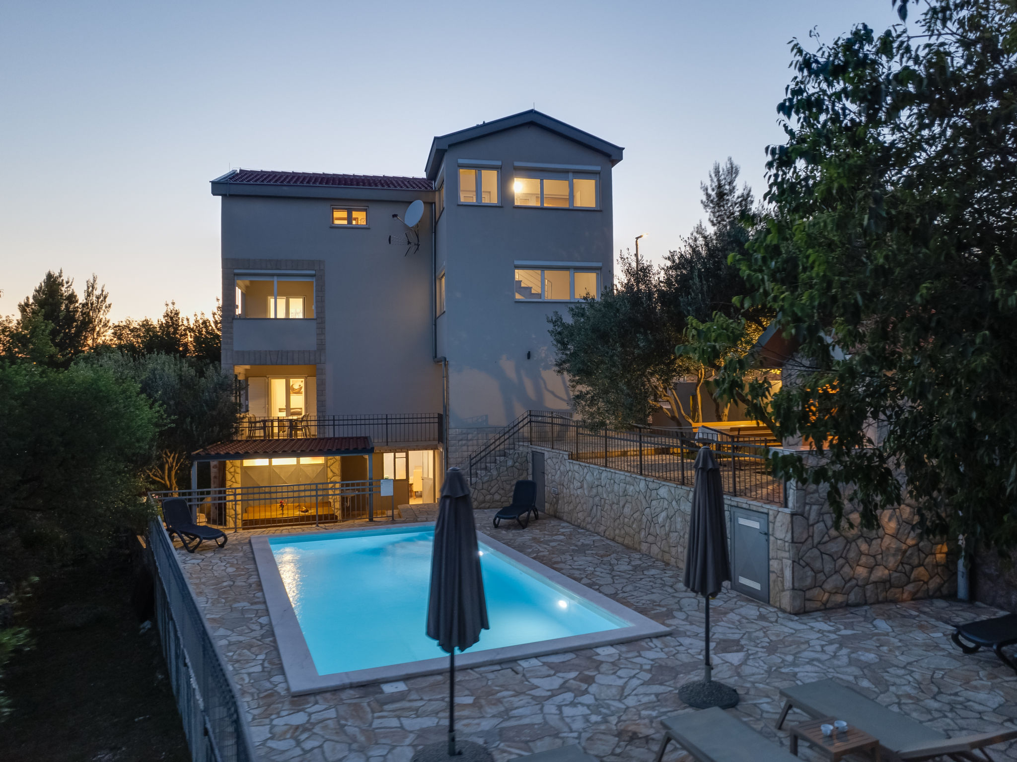 Appartement Relax in Maslenica: 150m van zee met zwembad - foto 28