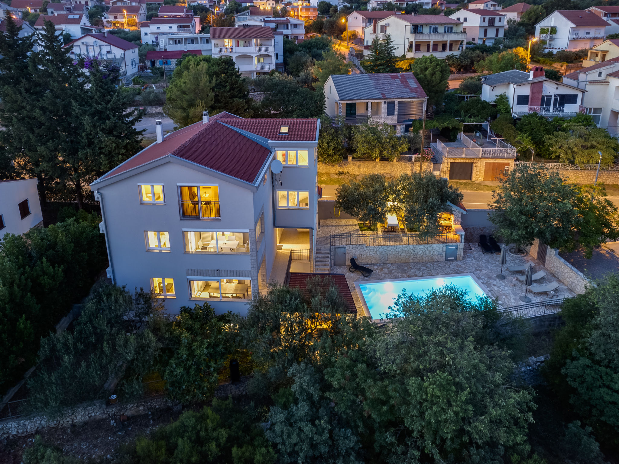 Appartement Relax in Maslenica: 150m van zee met zwembad - foto 29