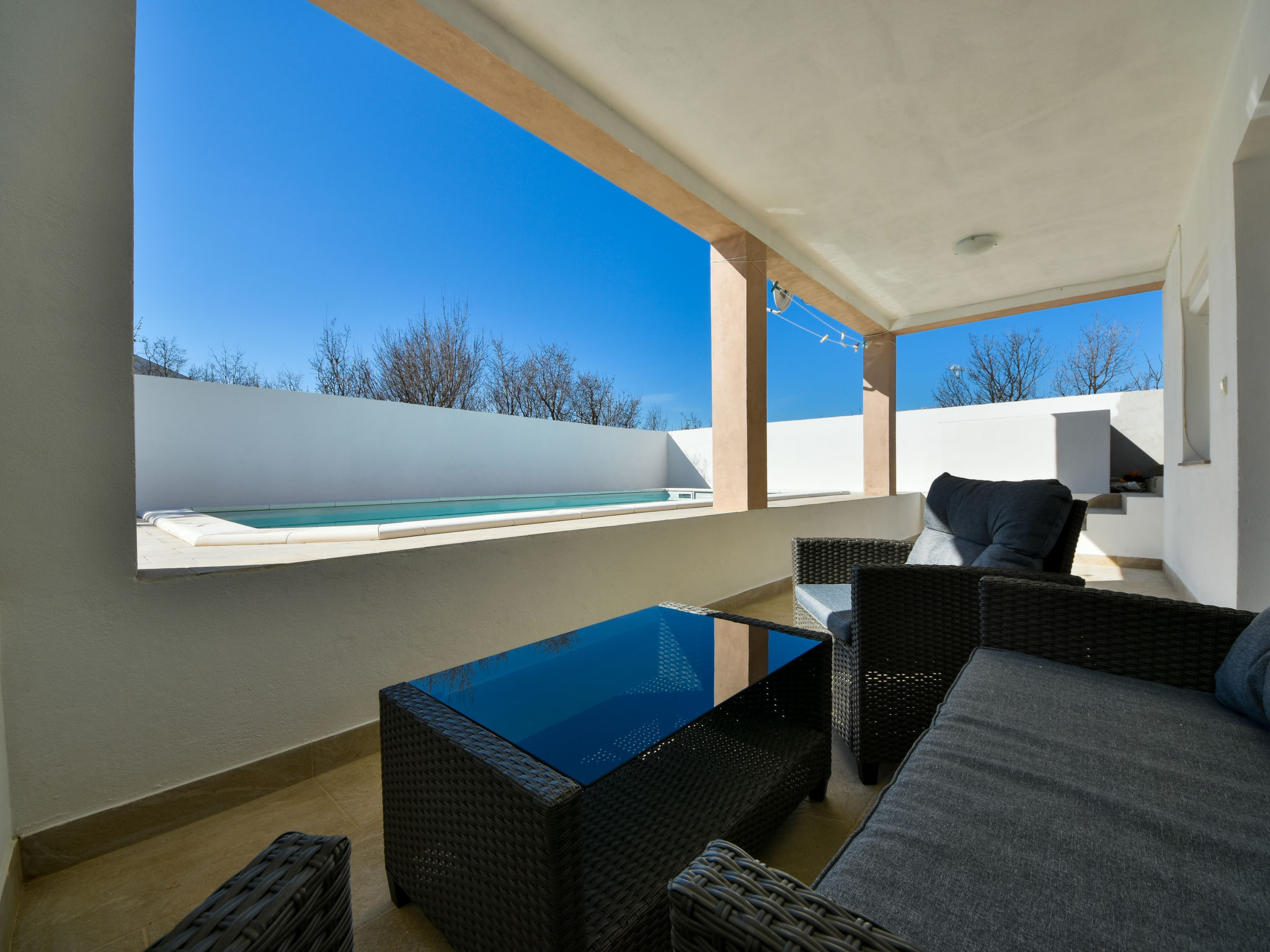 Zonovergoten villa met privézwembad op 130 meter van het rotsstrand in Maslenica - foto 36