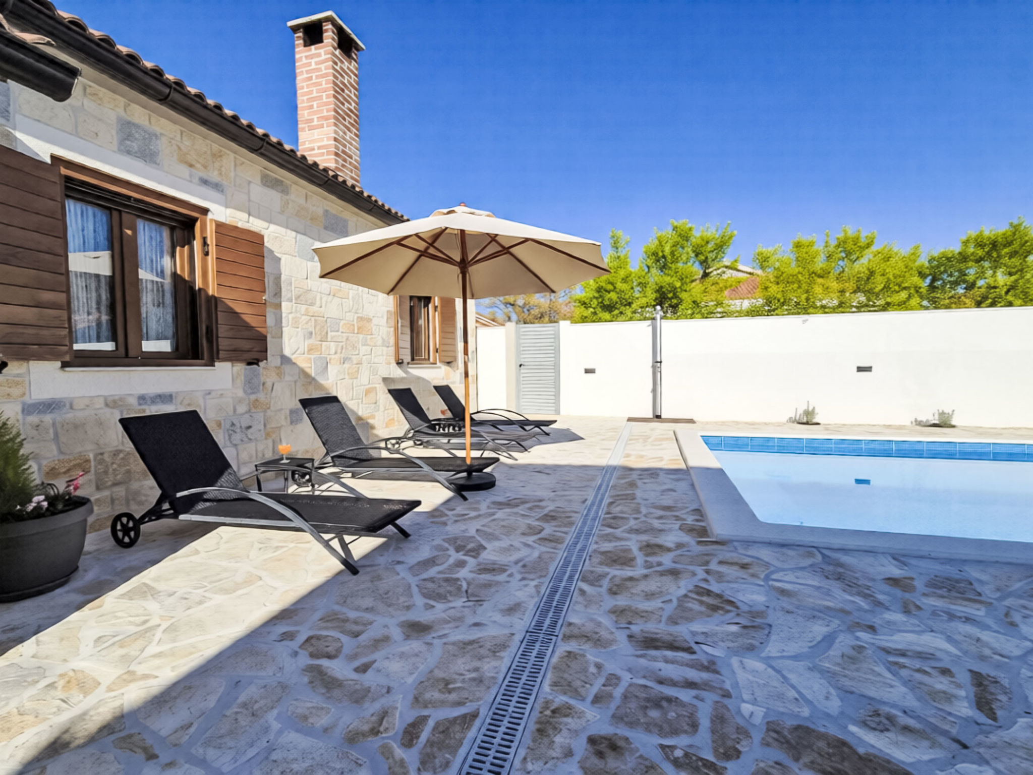 Vakantiehuis met privé zwembad in Novigrad (Zadar) (Kroatië) voor 4 personen