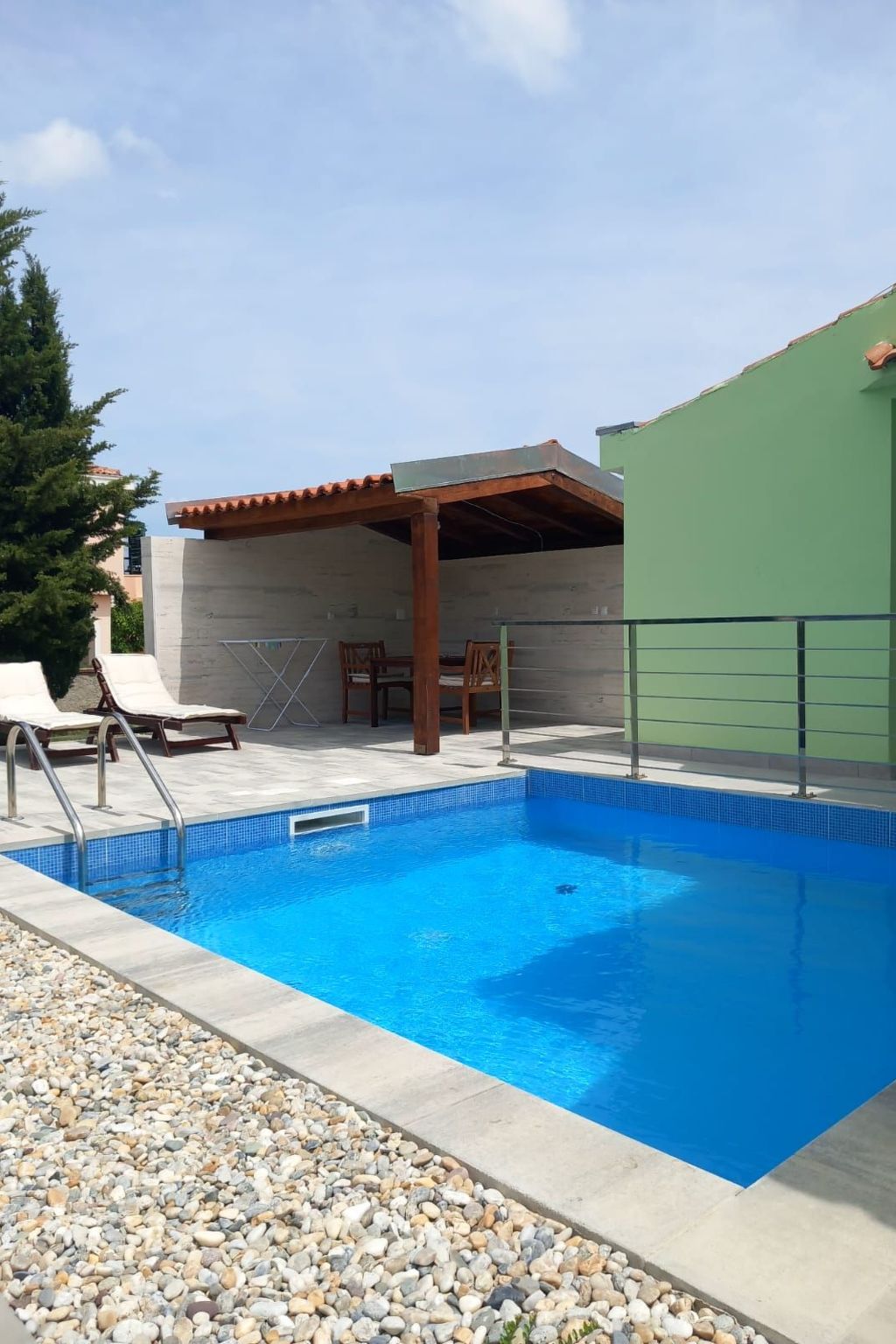 This charming and brightfull apartment is situated on the ground floor, with living space of 30 sqm and completely own swimming pool and sunbathing area, intended to provide our guests a joy and priva..