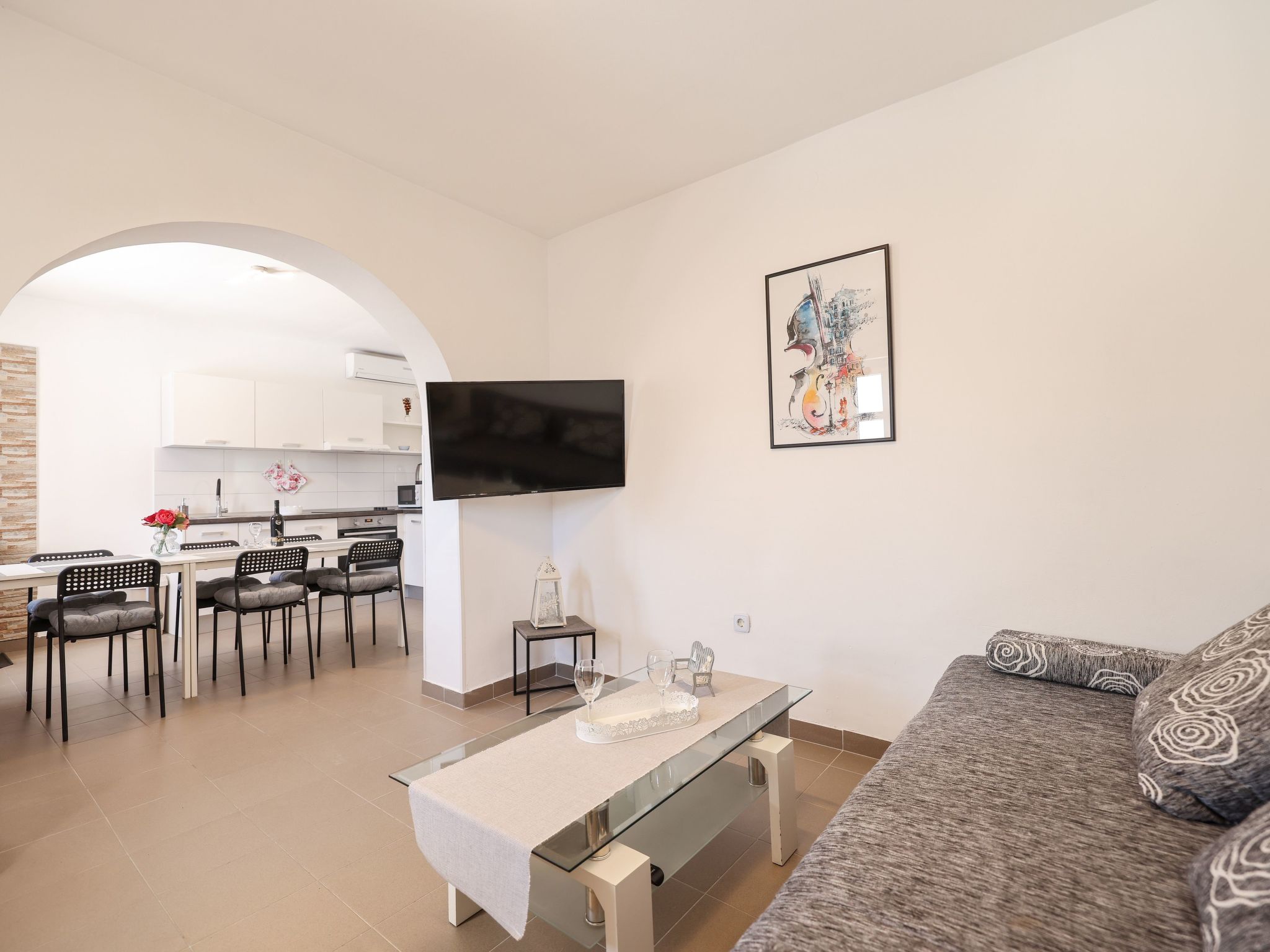 Wohnung "Wohnung A1" direkt am Strand-Drinnen