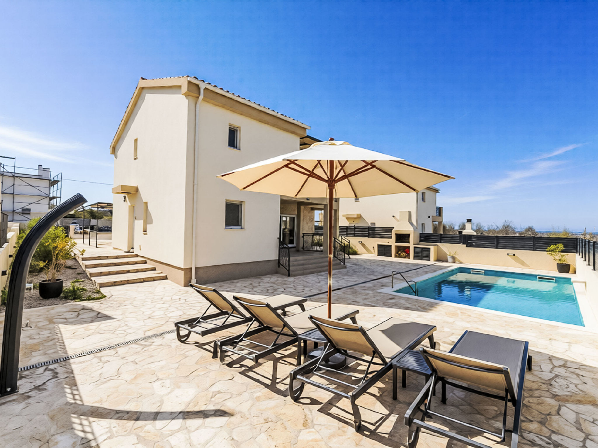 Vakantiehuis met privé zwembad in Vrsi (Kroatië) voor 8 personen