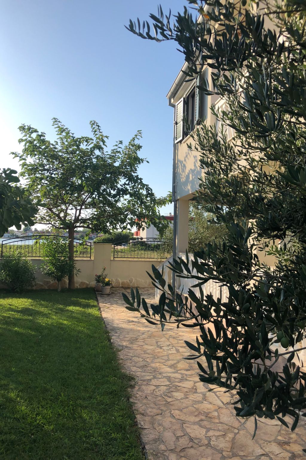 Ferienhaus mit umzäuntem Garten in Privlaka (Kroatien) und 1 Hund erlaubt