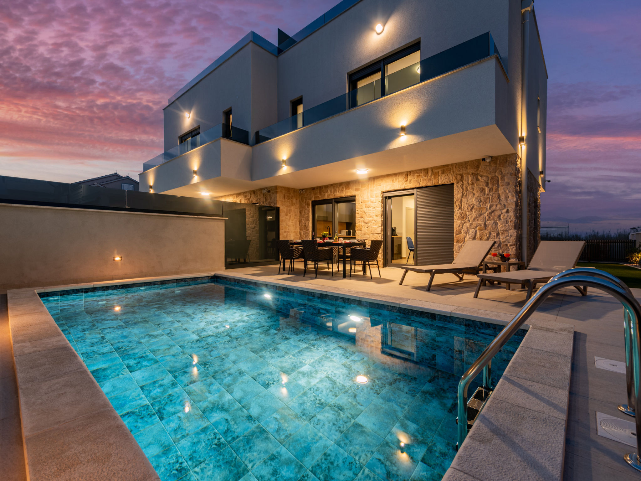 Seaview Villa Sal with pool, jacuzzi and sauna