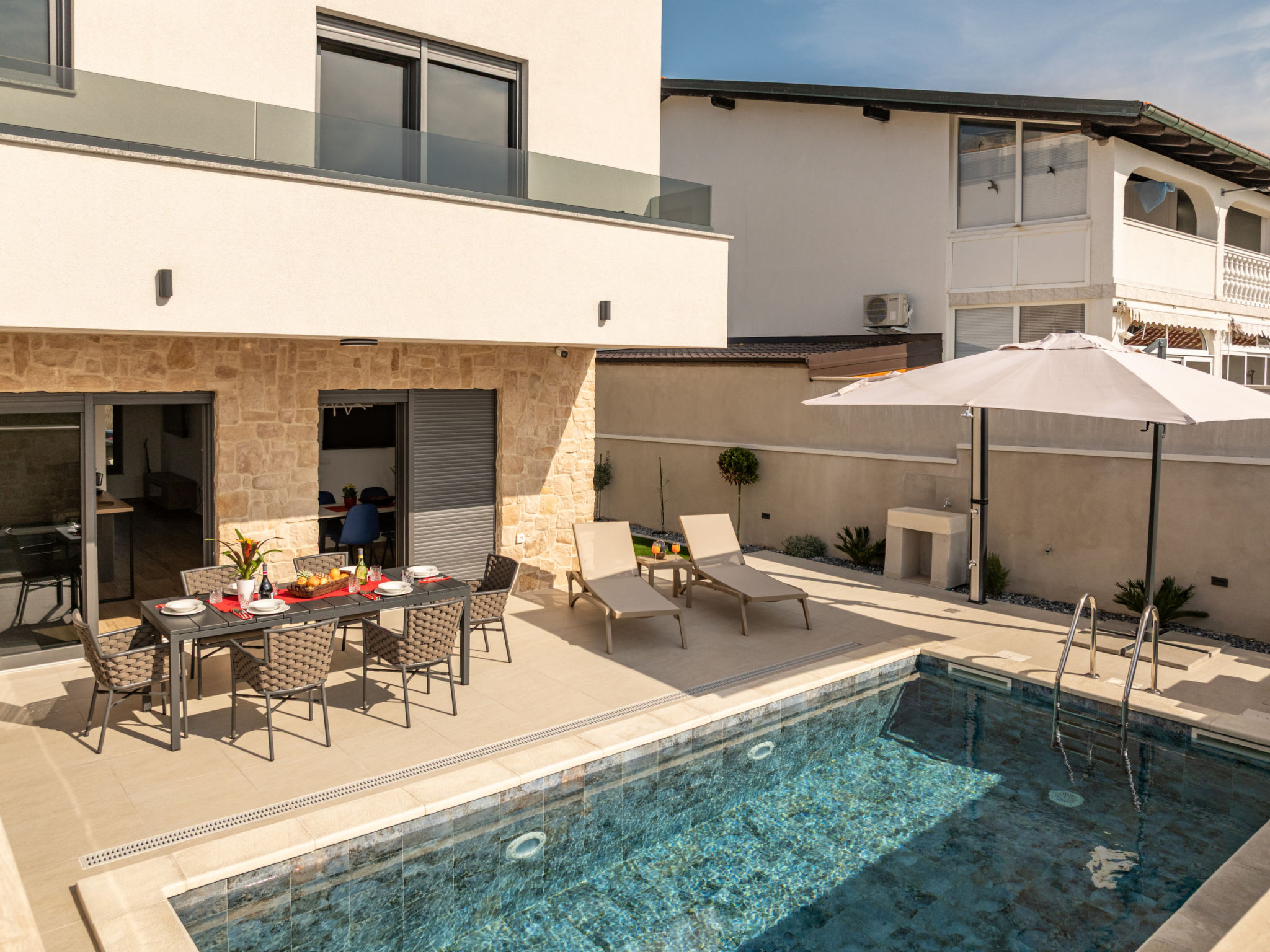 Seaview Villa Sal with pool, jacuzzi and sauna - Binnen