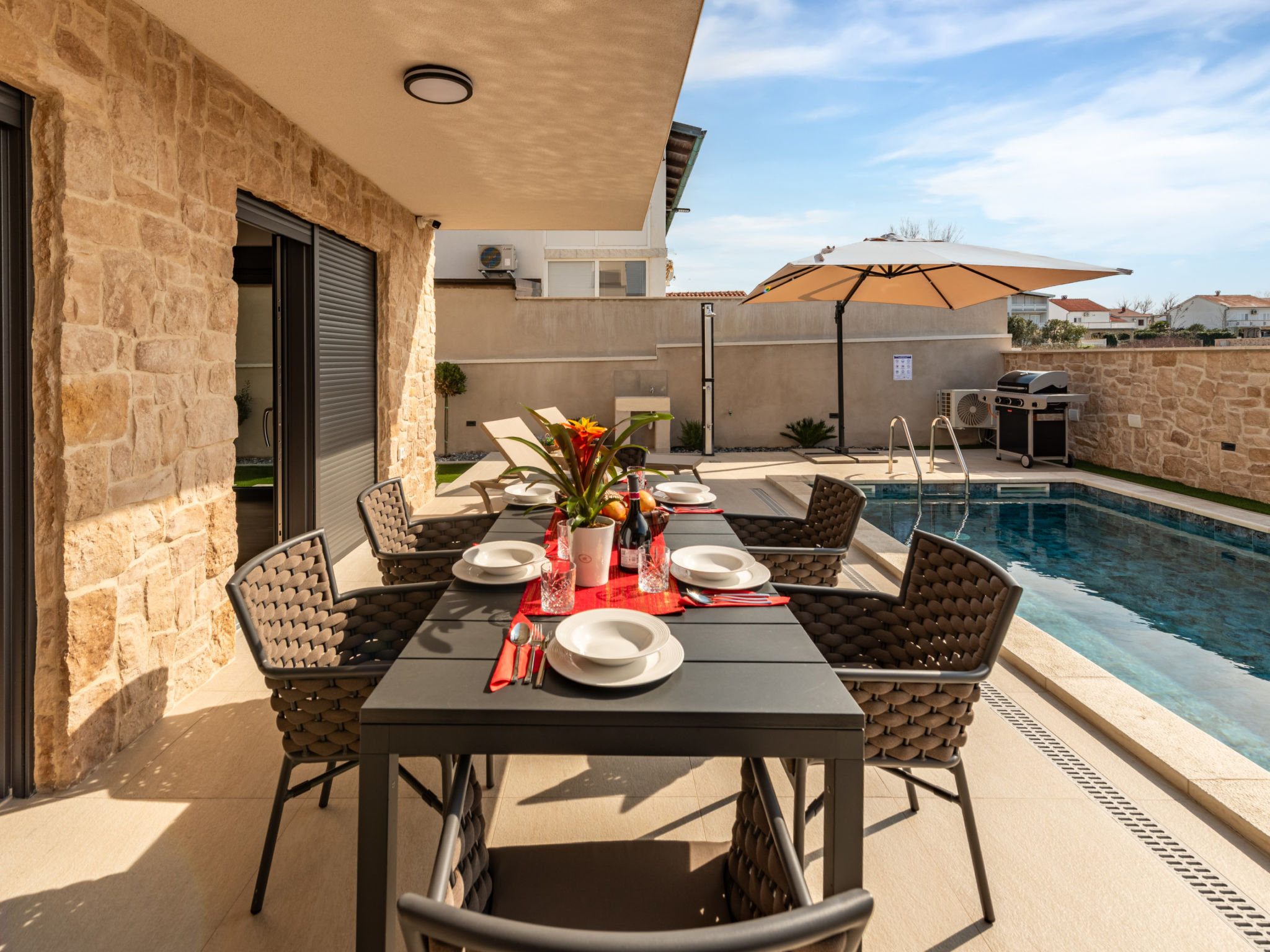 Seaview Villa Sal with pool, jacuzzi and sauna - Buiten