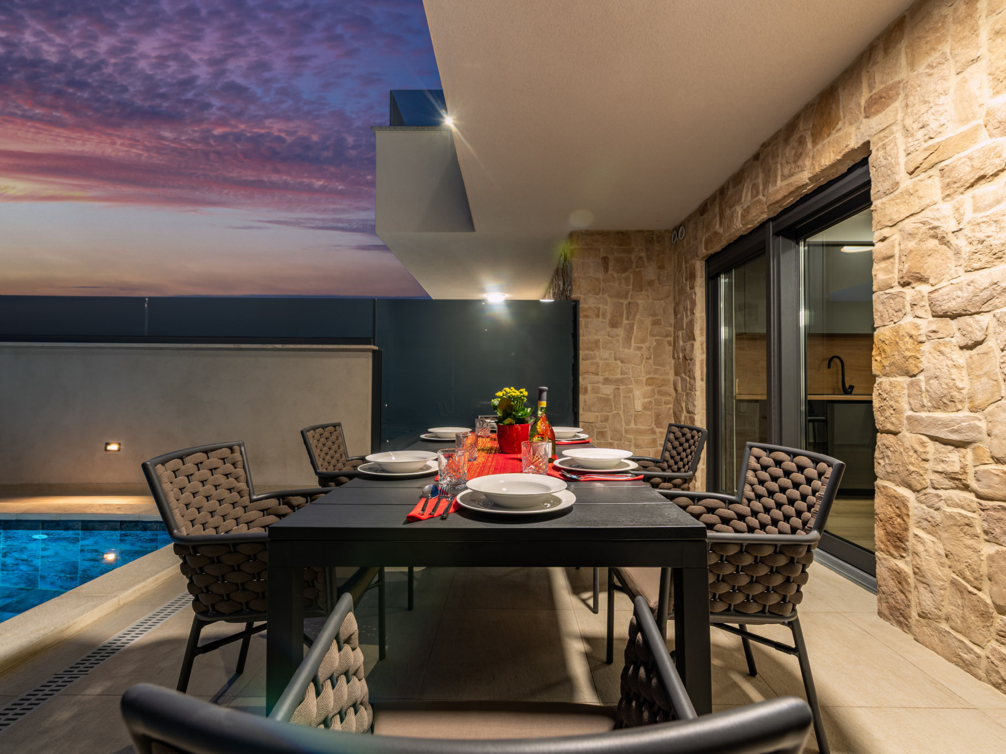 Seaview Villa Sal with pool, jacuzzi and sauna - Binnen
