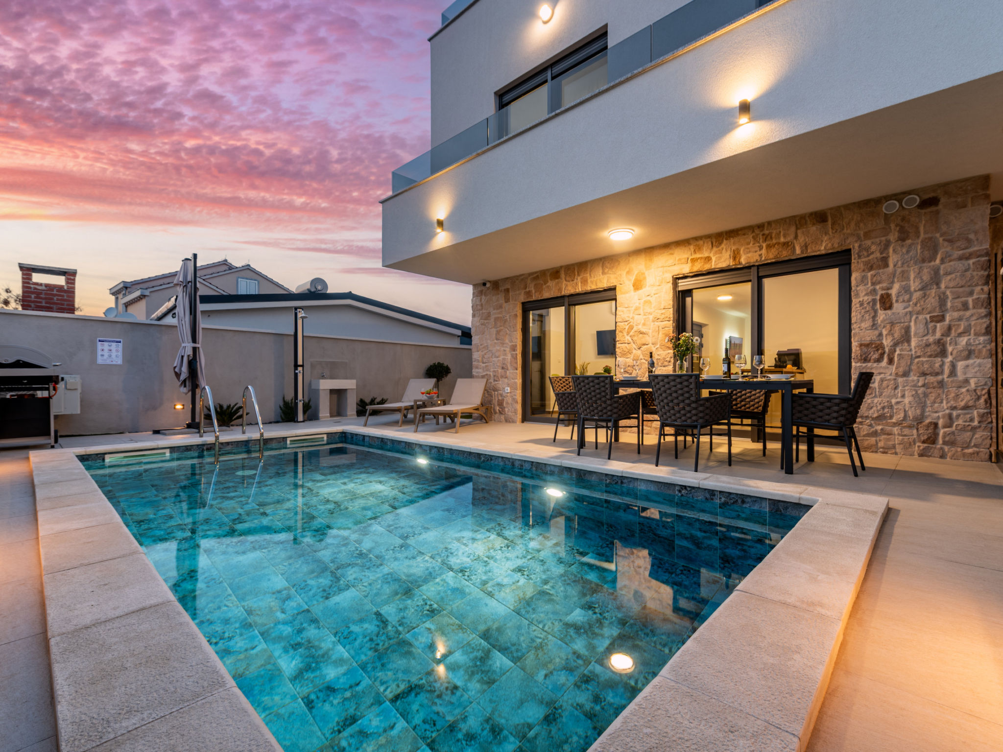 Seaview Villa Mar with pool, jacuzzi and sauna