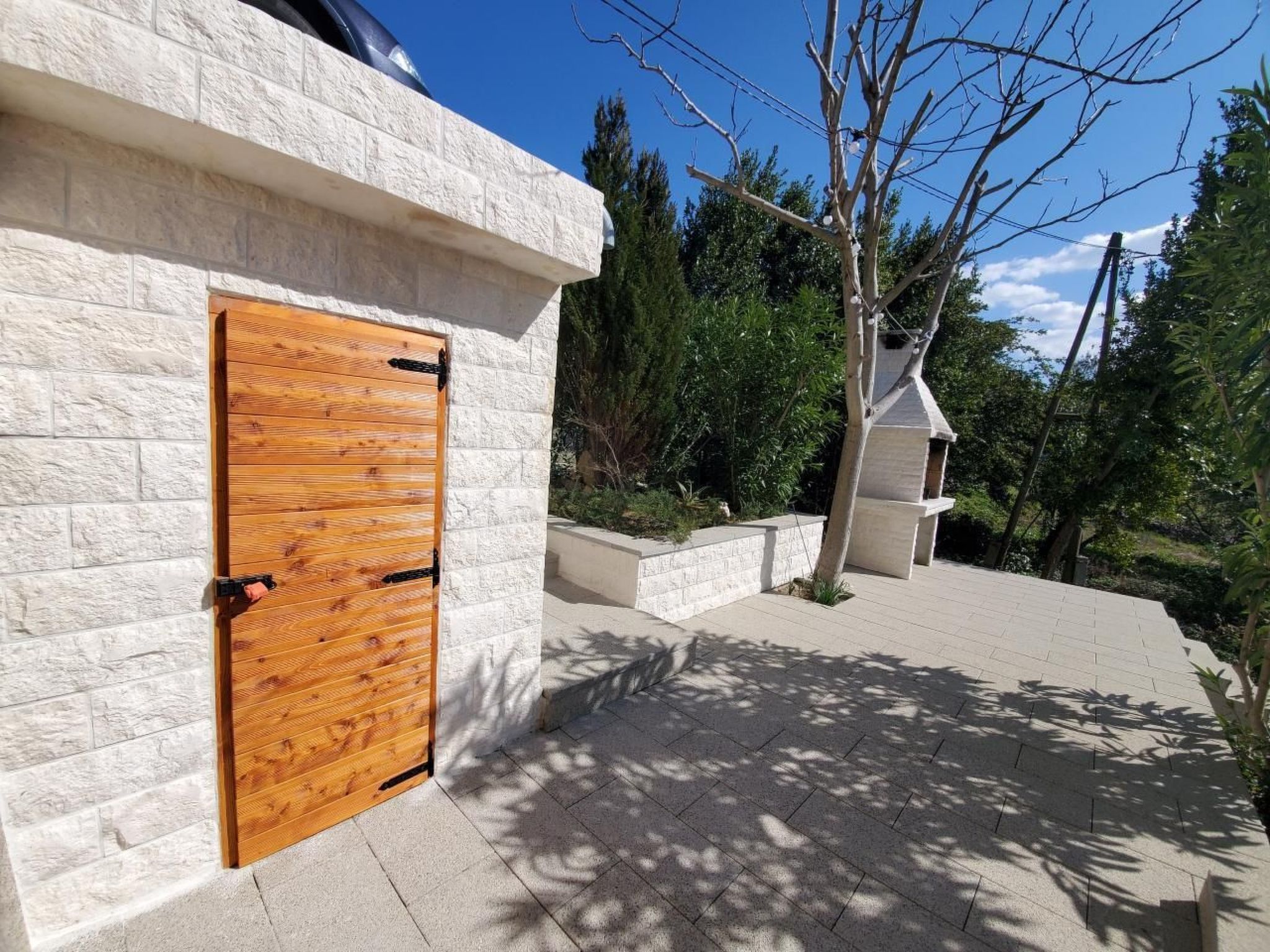 Appartement in Kožino mit Garten, Terrasse und Grill-Binnen