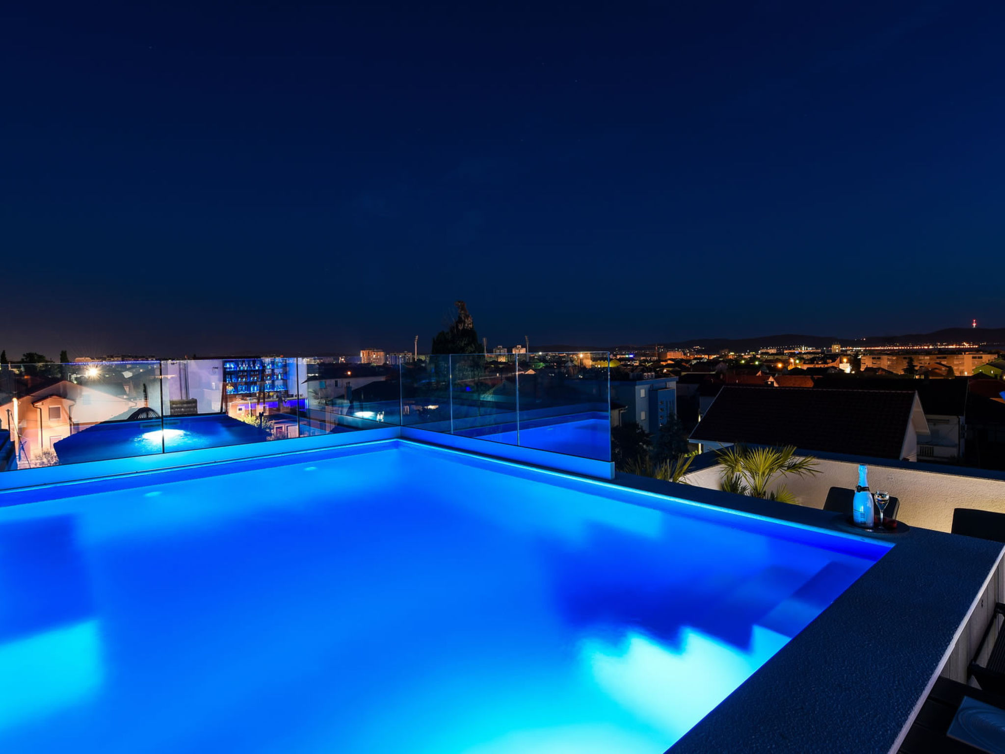 Rooftop heated pool Villa Jelena