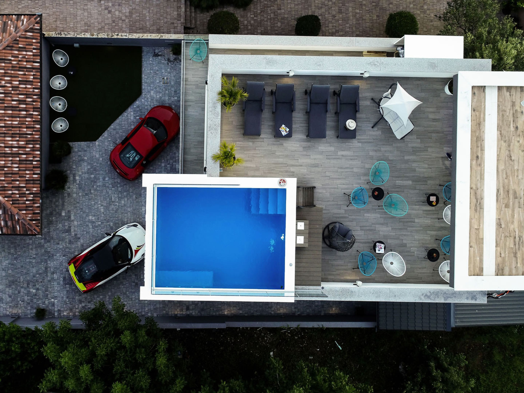 Rooftop heated pool Villa Jelena