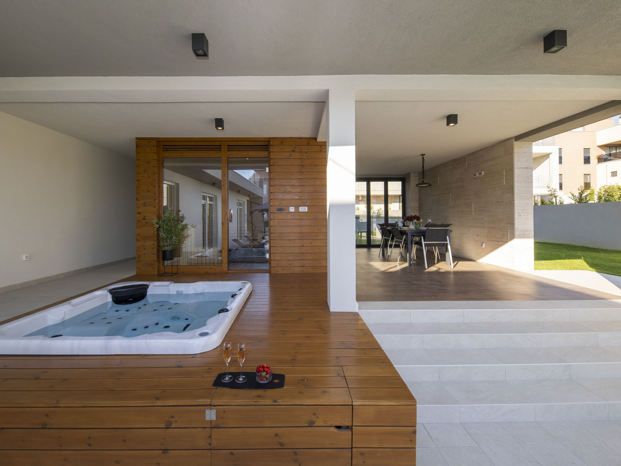 Luxury villa Mary Lou with pool and spa area