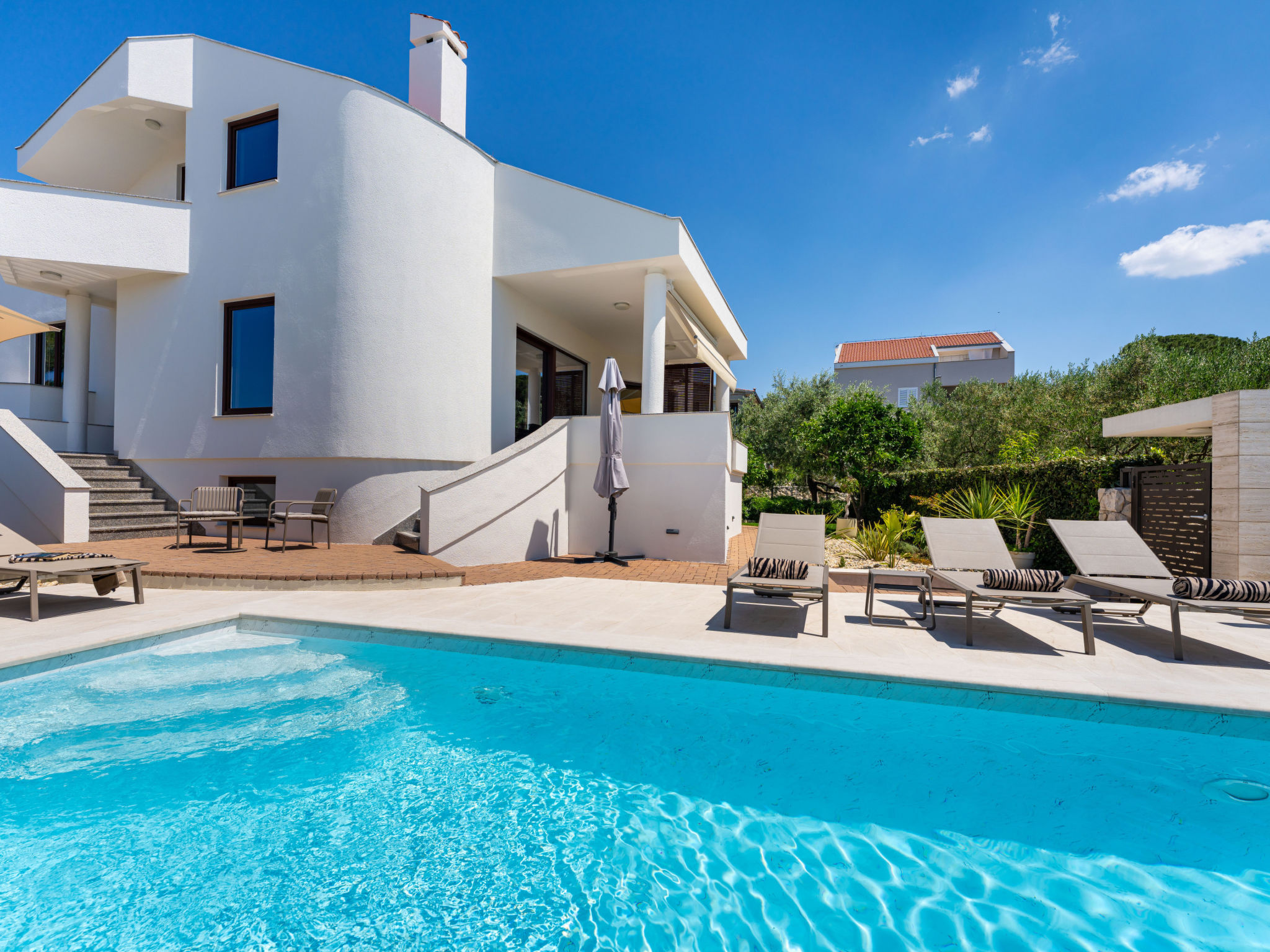 Seaview Villa Tia with pool