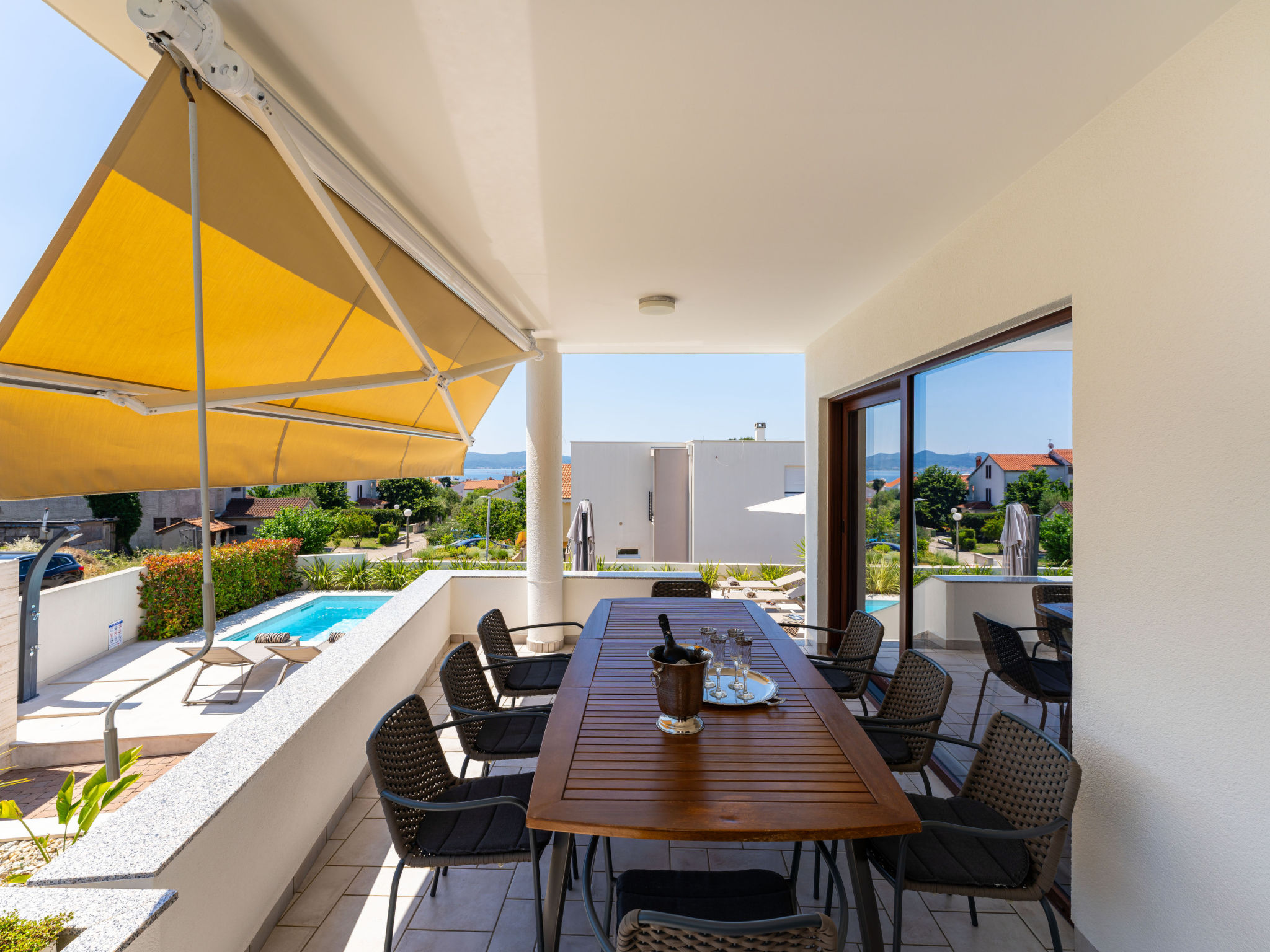 Seaview Villa Tia with pool - Buiten