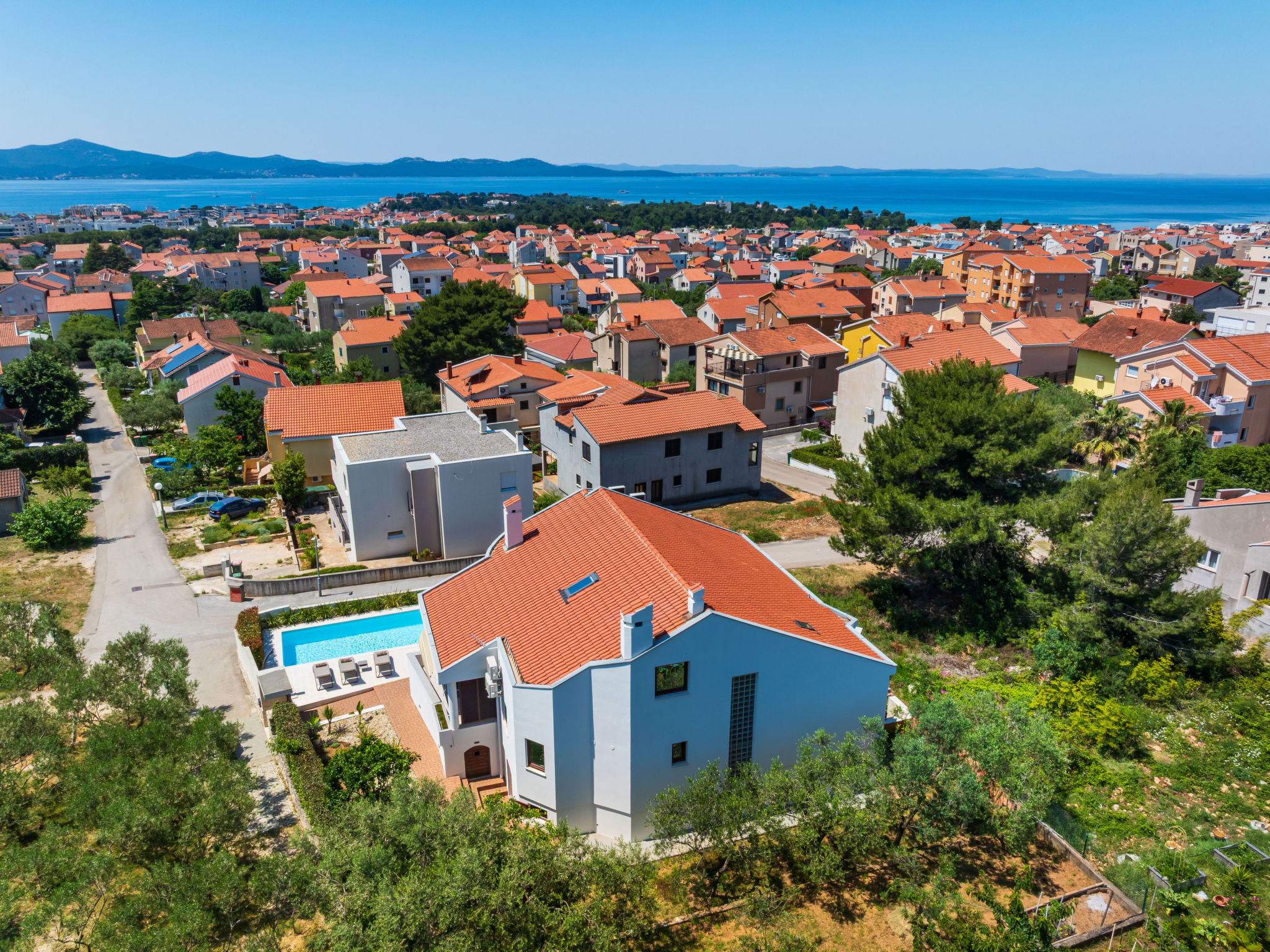 Seaview Villa Tia with pool - Buiten