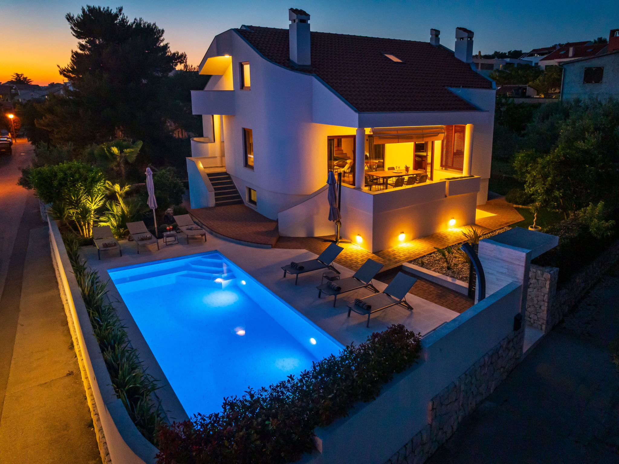 Seaview Villa Tia with pool - Buiten