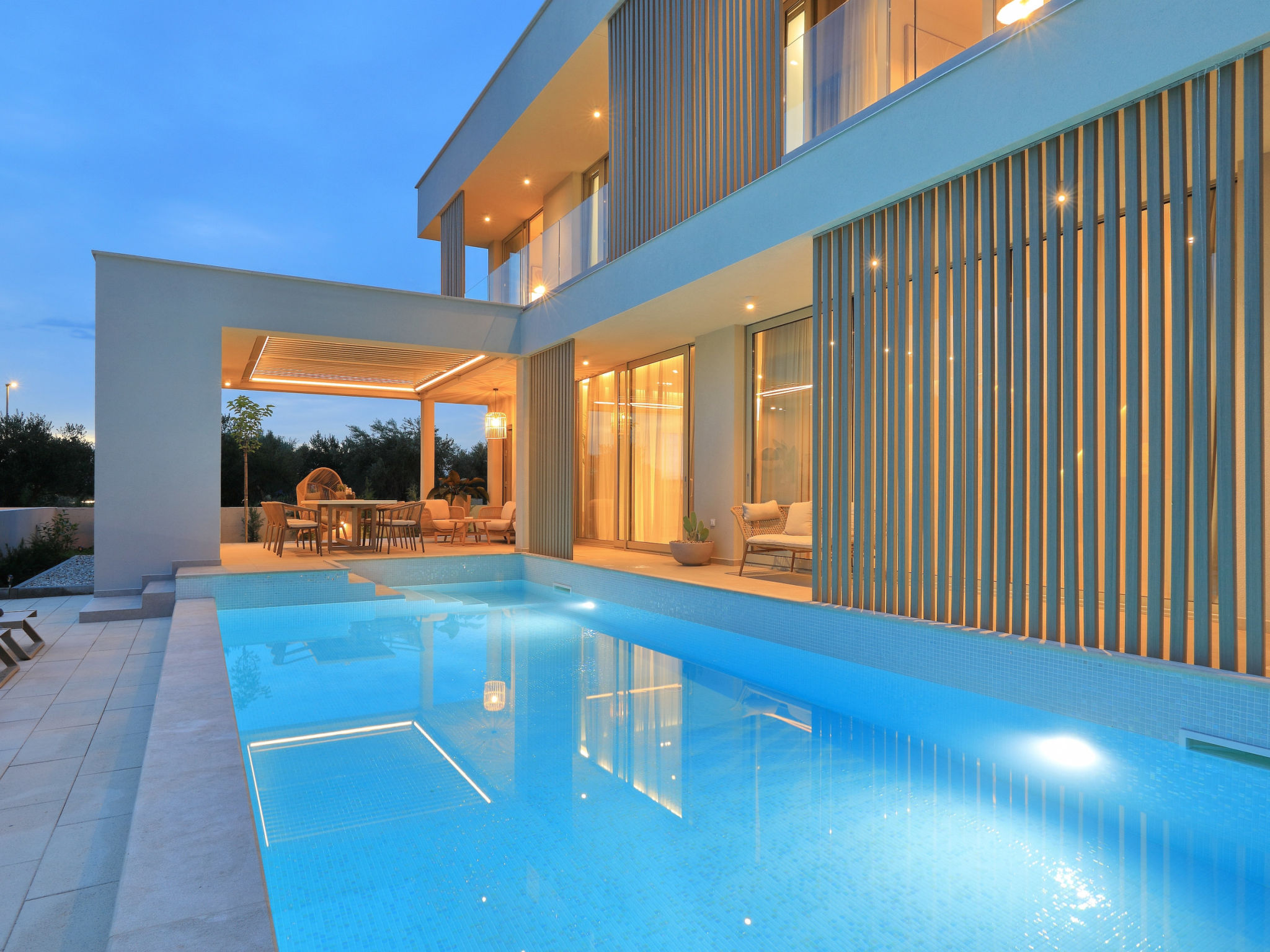 5* Luxury villa La Casa with heated pool and sauna - Buiten