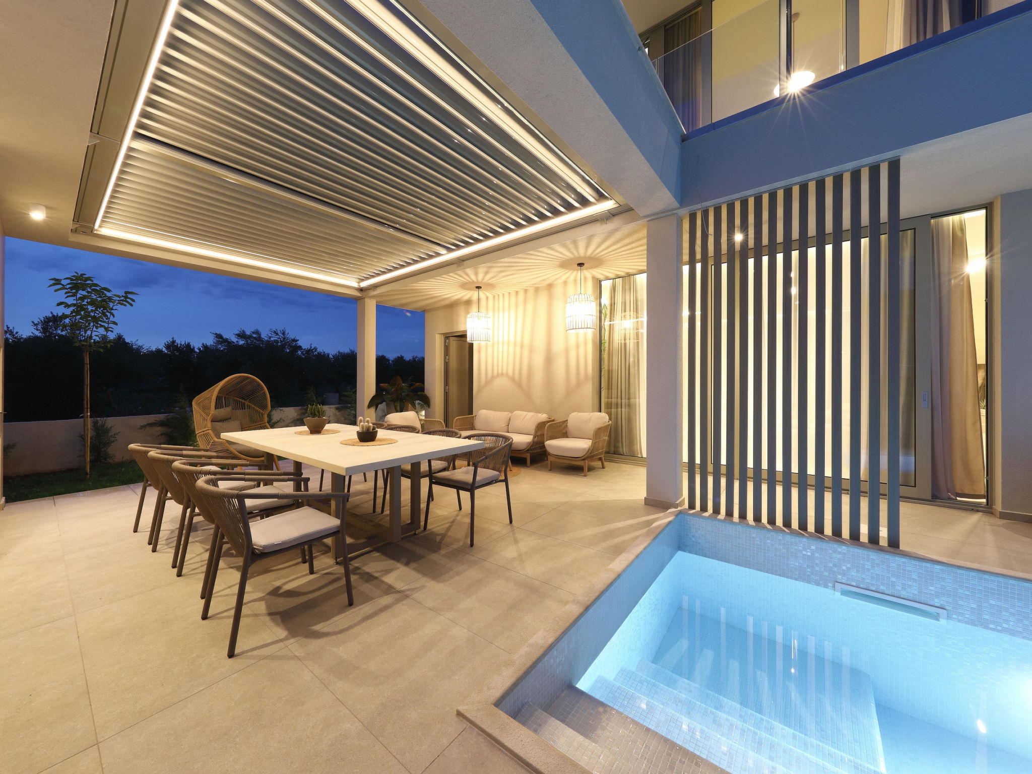 5* Luxury villa La Casa with heated pool and sauna - Buiten