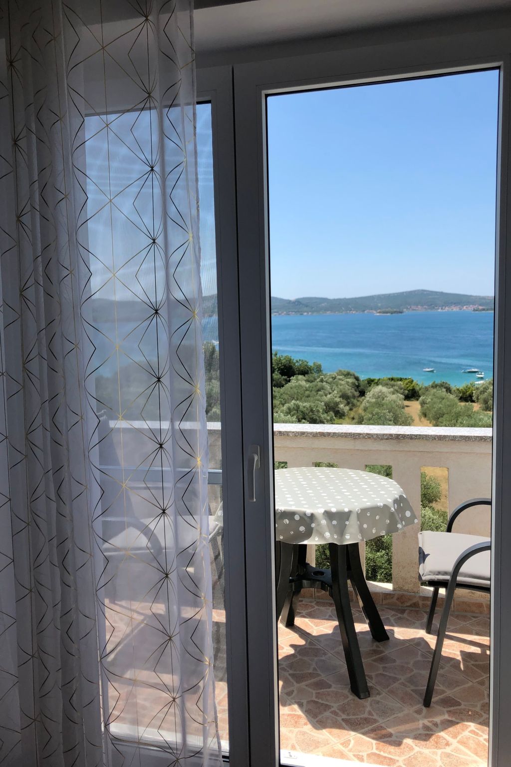 Apartments Delfini mit Panoramablick auf das Meer