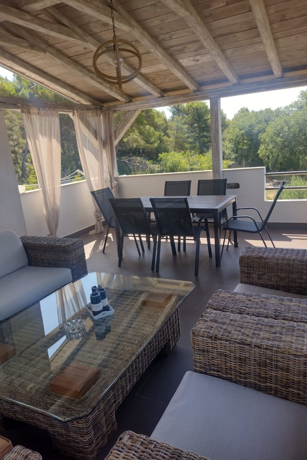 Mit Blick auf das Wasser