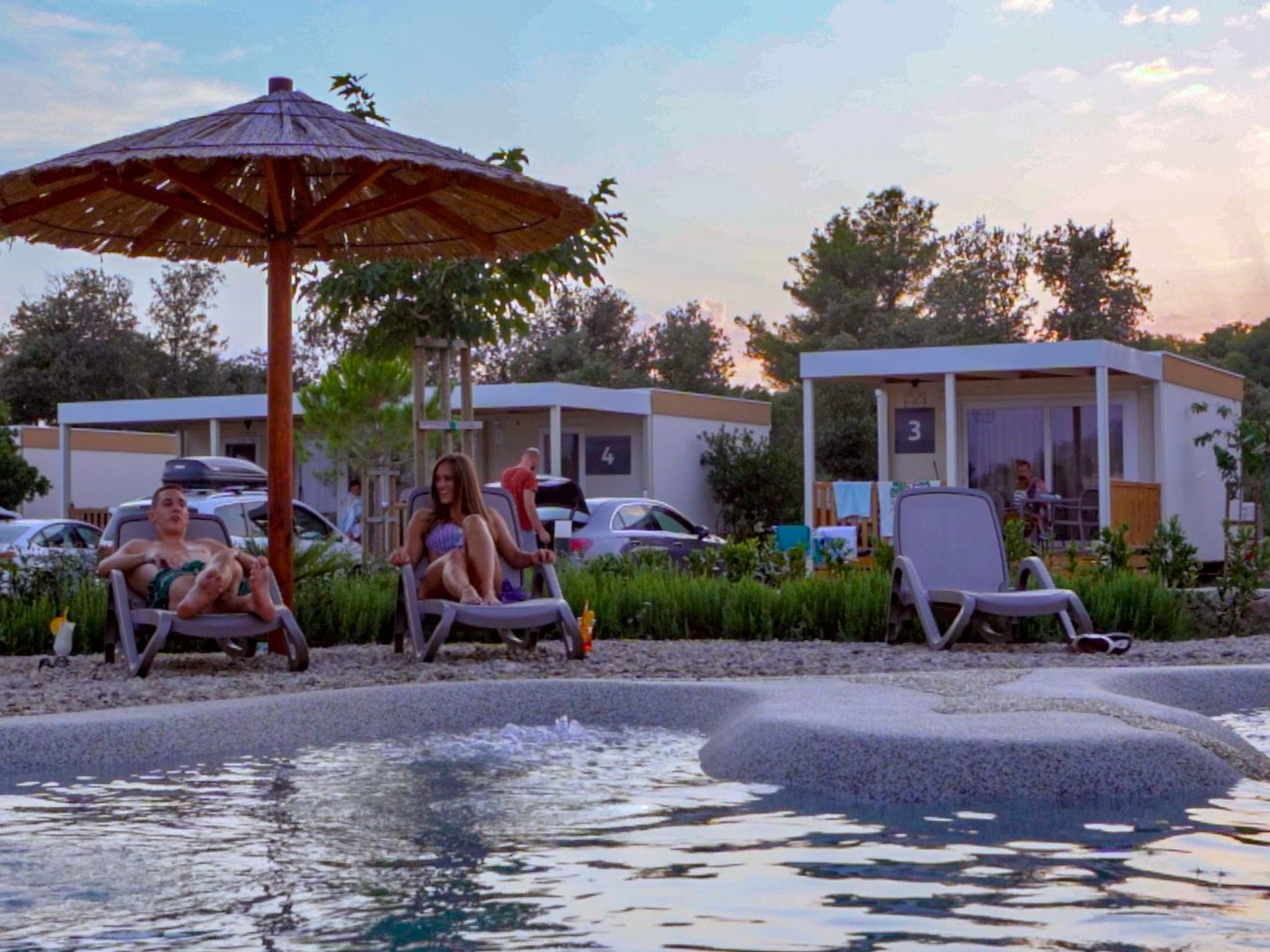 Mobilheim direkt am Strand-Drinnen