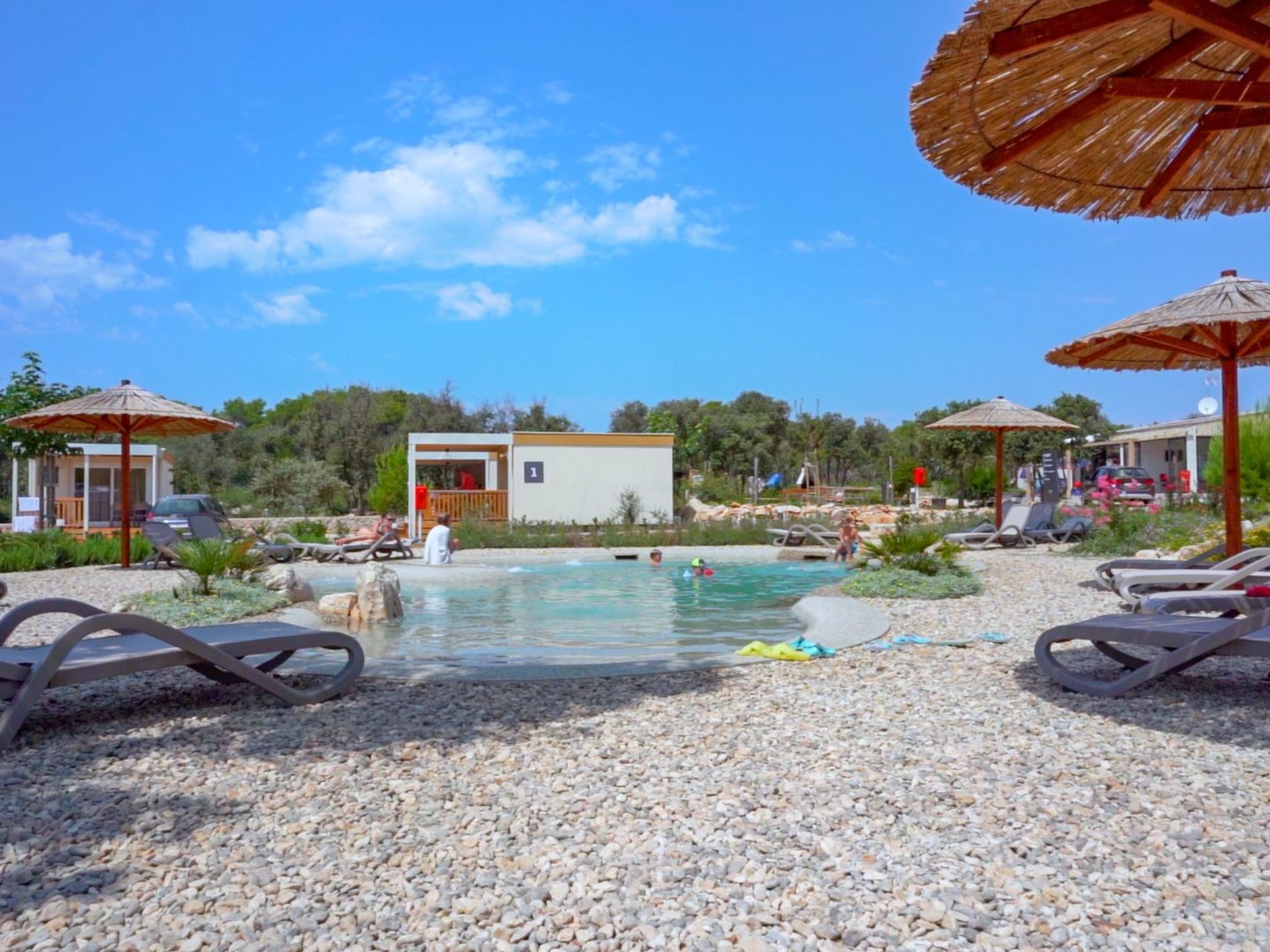 Mobilheim direkt am Strand-Drinnen
