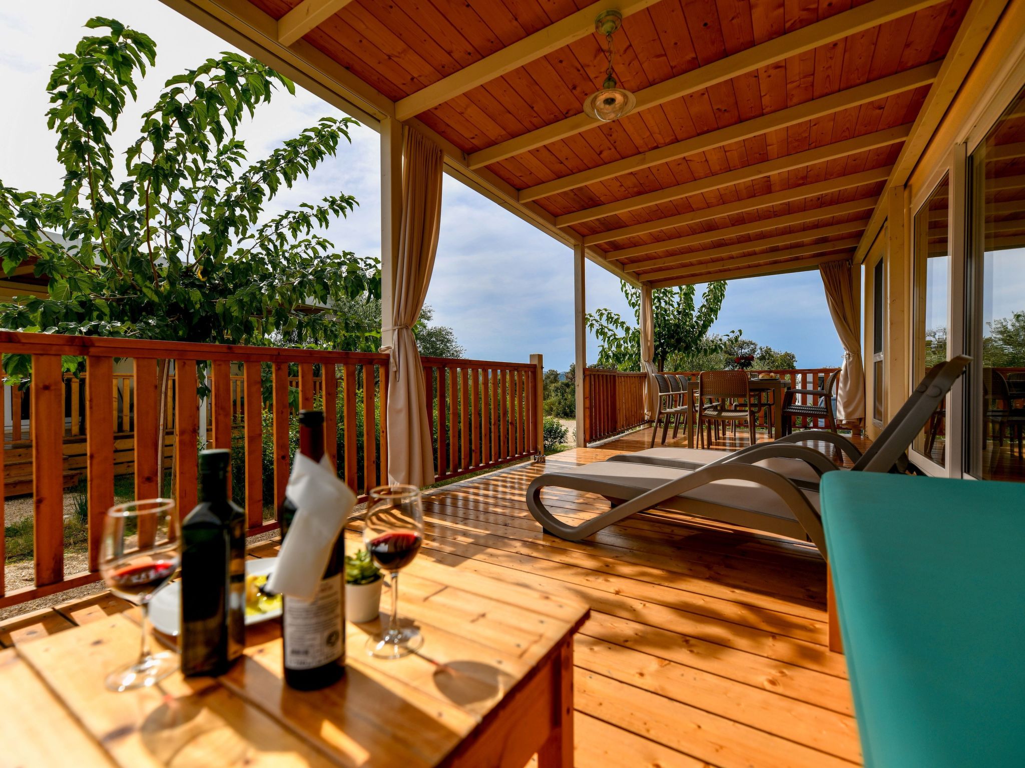 Mobilheim direkt am Strand-Drinnen
