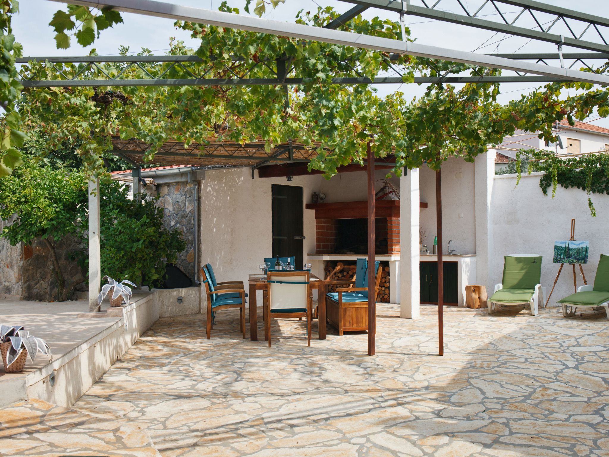 Luxuriöses Haus direkt am Strand, große Terrasse, Pool-Image-tags.info