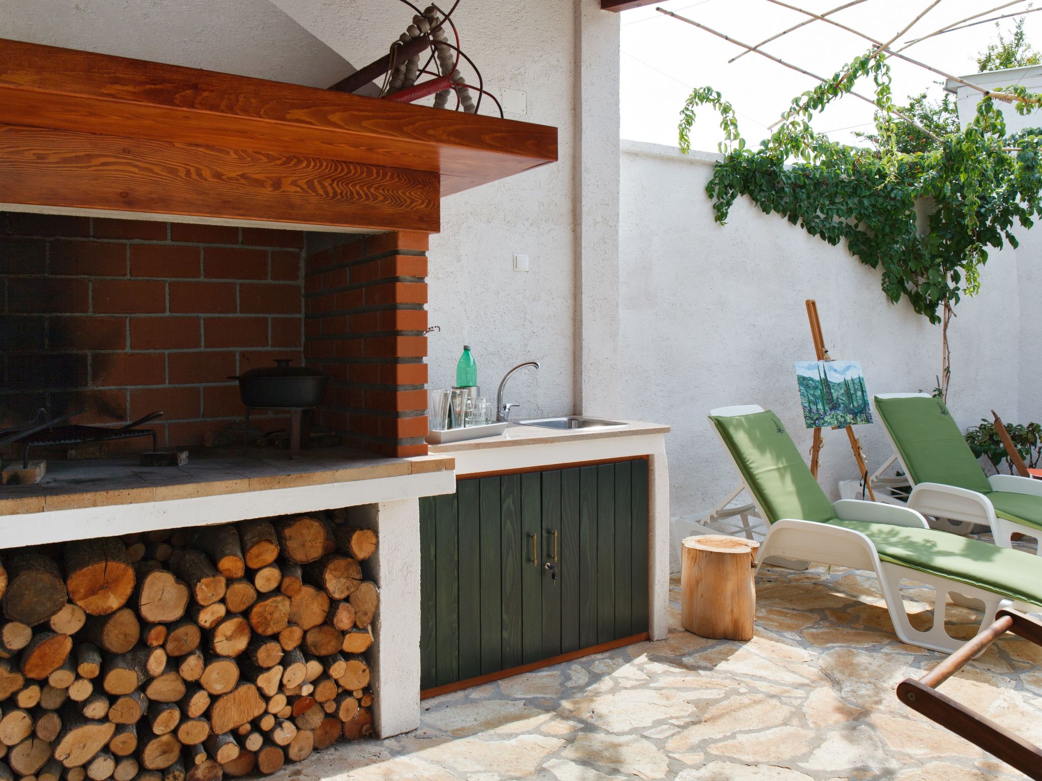 Luxuriöses Haus direkt am Strand, große Terrasse, Pool-Image-tags.info