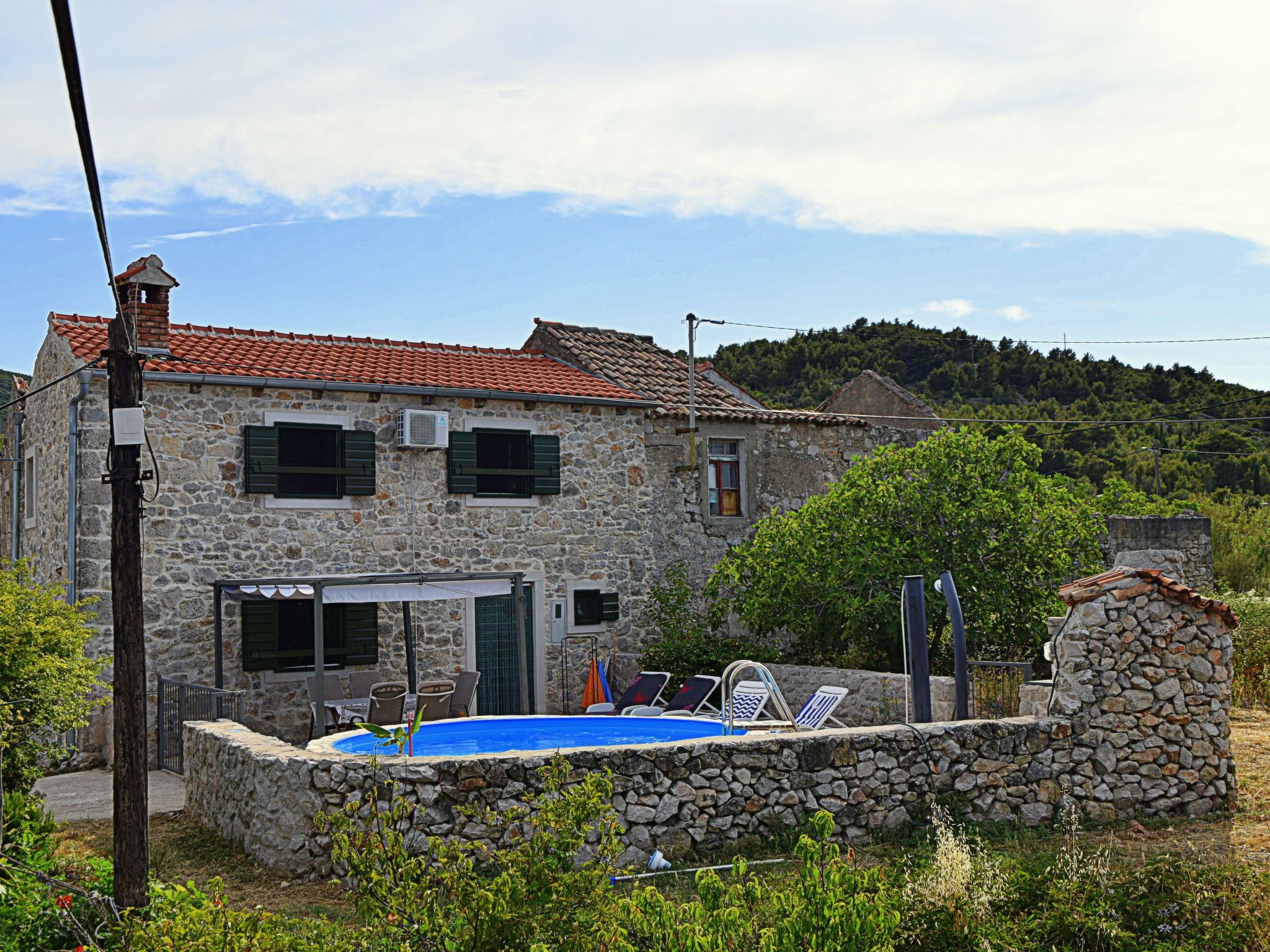 In Dobropoljana mit Privatem Pool-Binnen