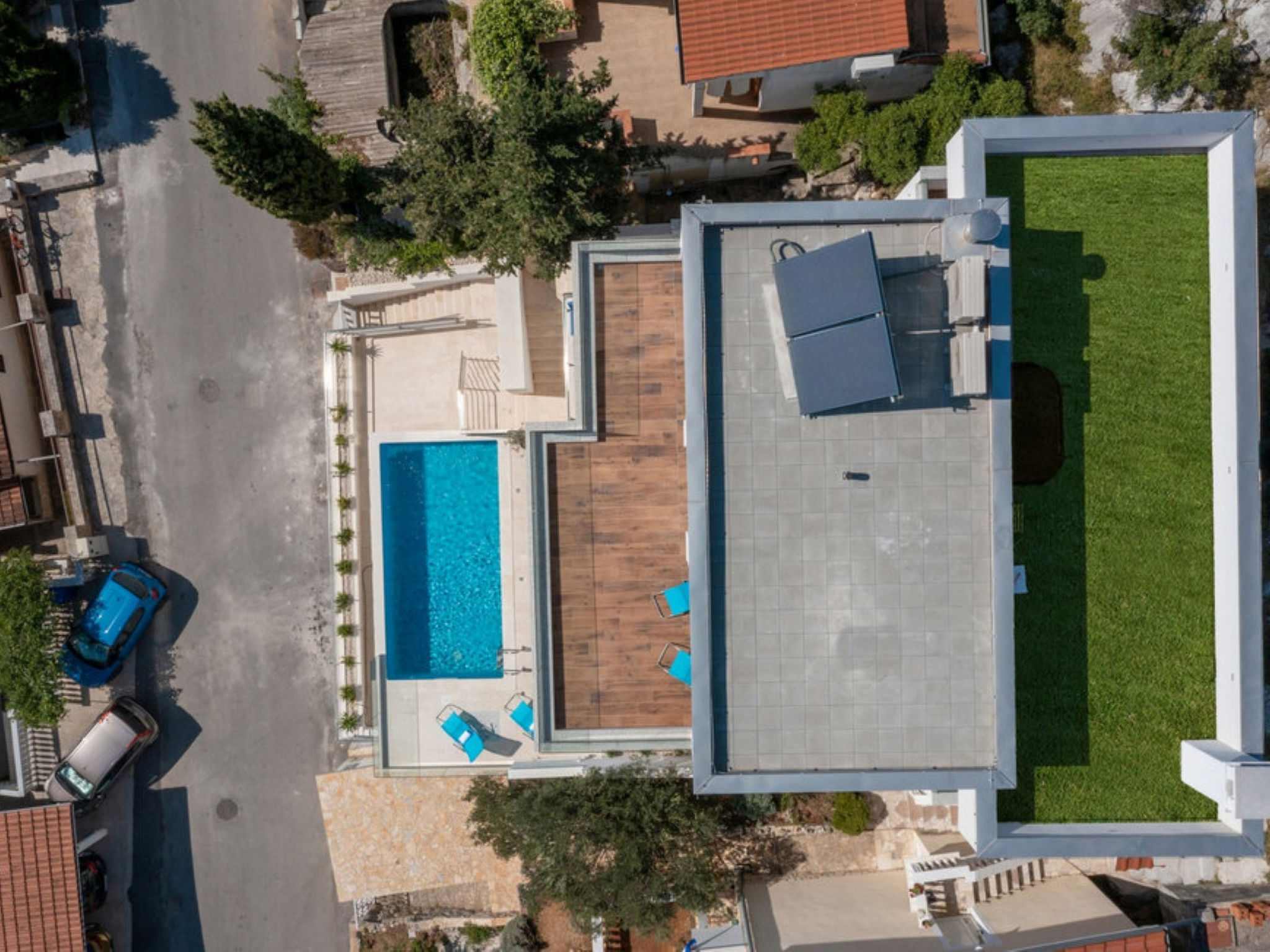Luxury villa Fleur with pool - Buiten