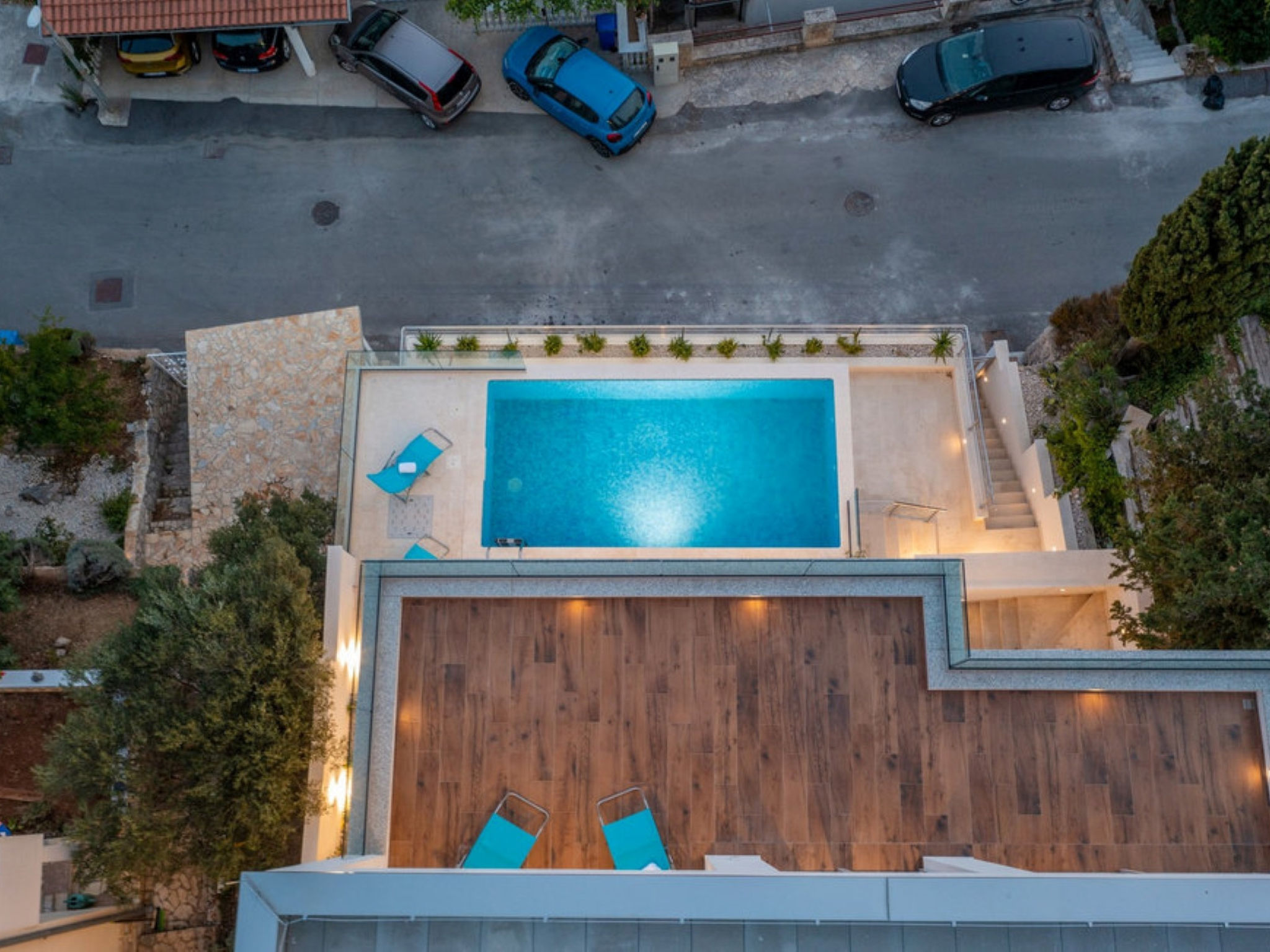 Luxury villa Fleur with pool - Buiten