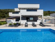 Villa Bura met privézwembad en panoramisch uitzicht in Budak, Kroatië - thumbnail 3