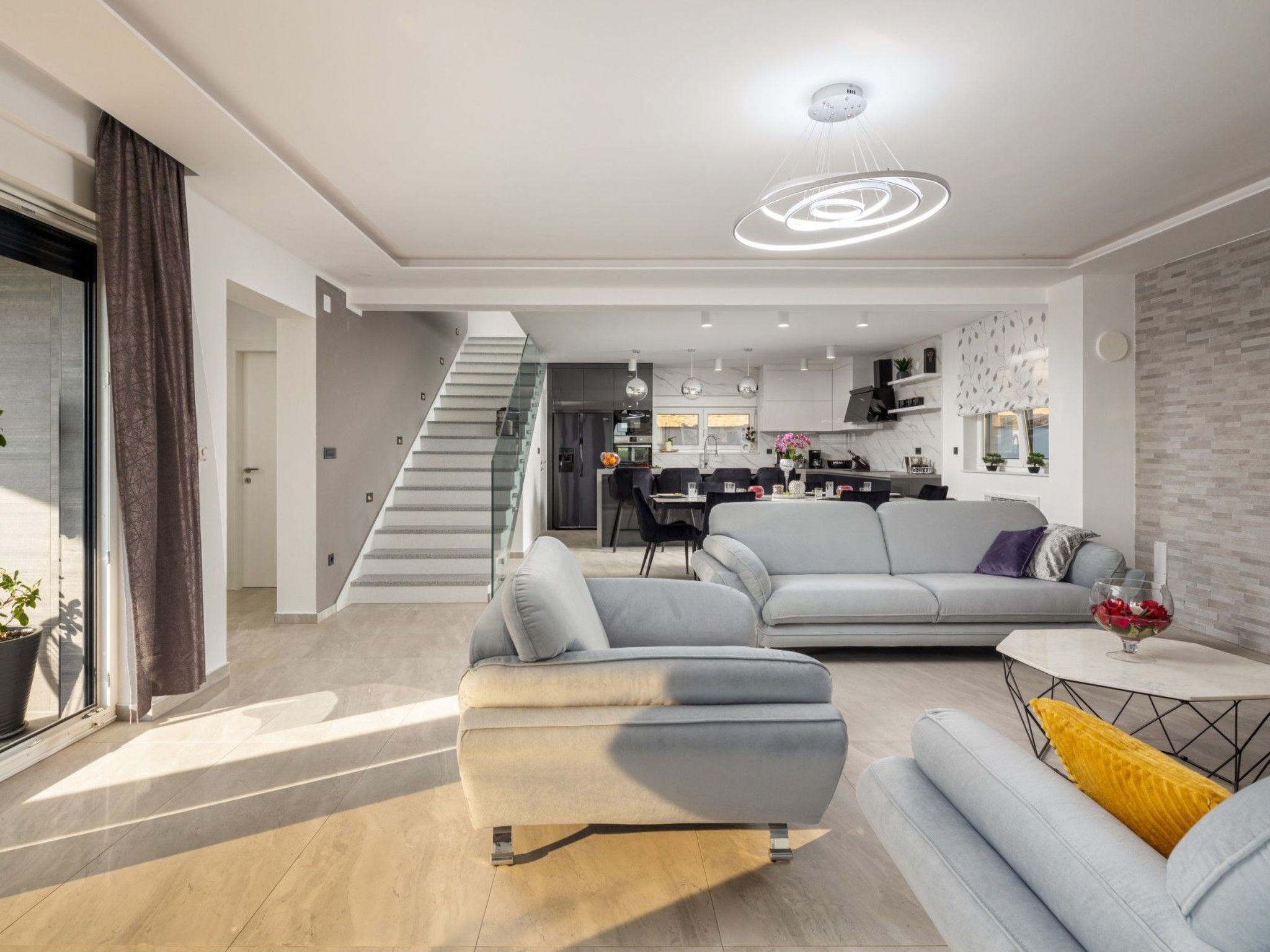 Villa Bura mit Pool und tollem Ausblick-Binnen