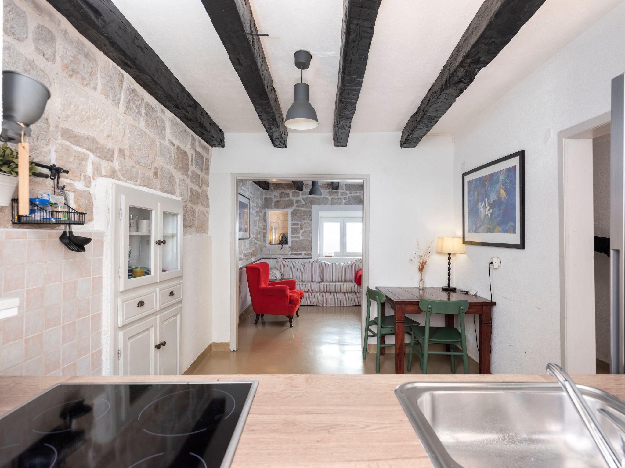 "Hanna" mit Blick auf das Wasser-Binnen