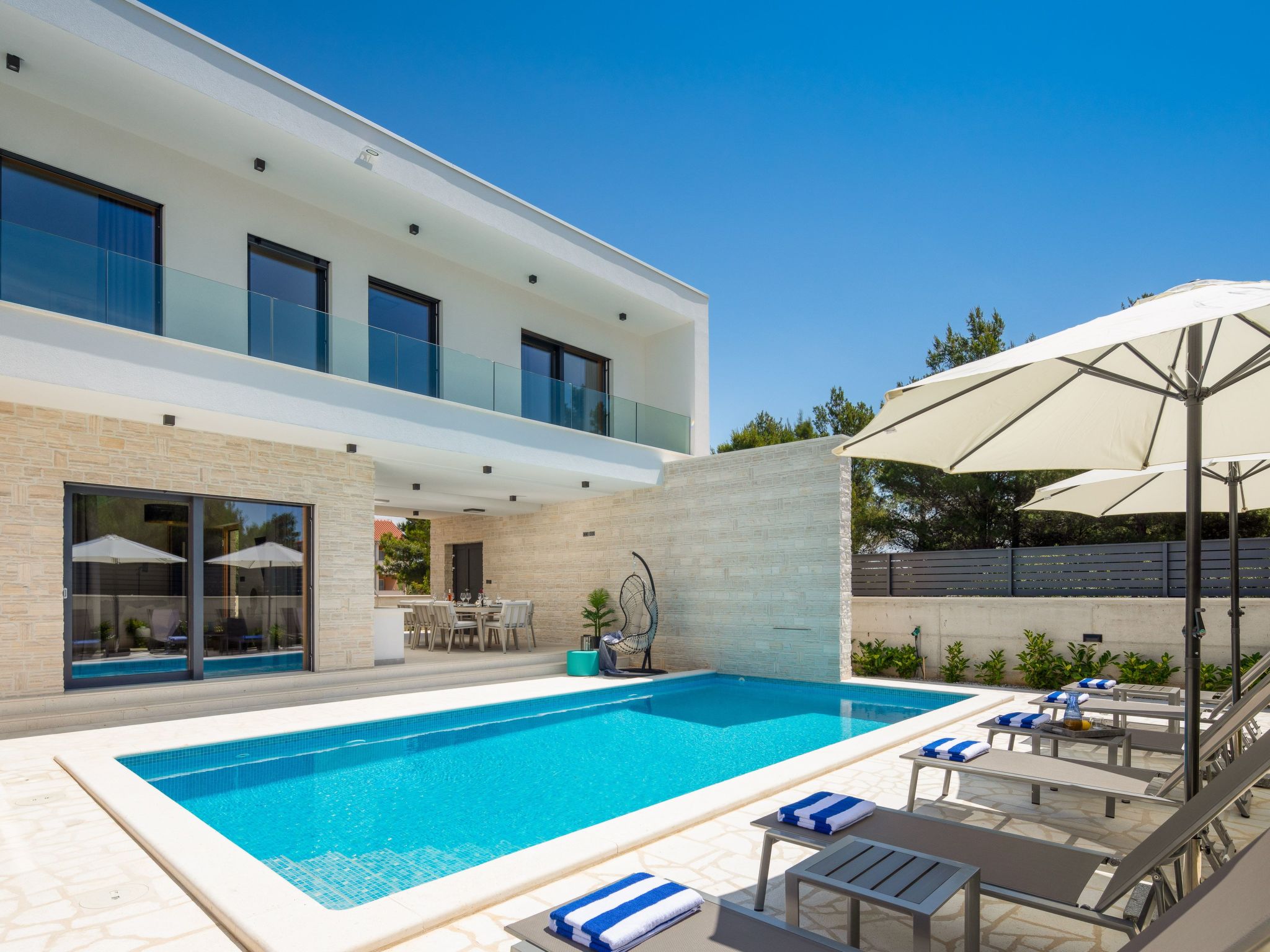 Vakantiehuis met privé zwembad in Vodice (Kroatië) voor 10 personen